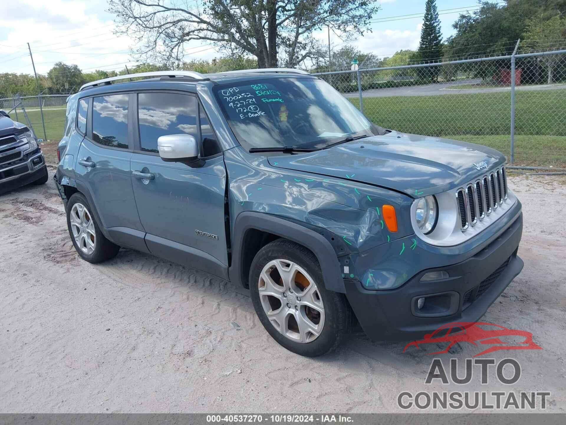 JEEP RENEGADE 2017 - ZACCJADB4HPE92680