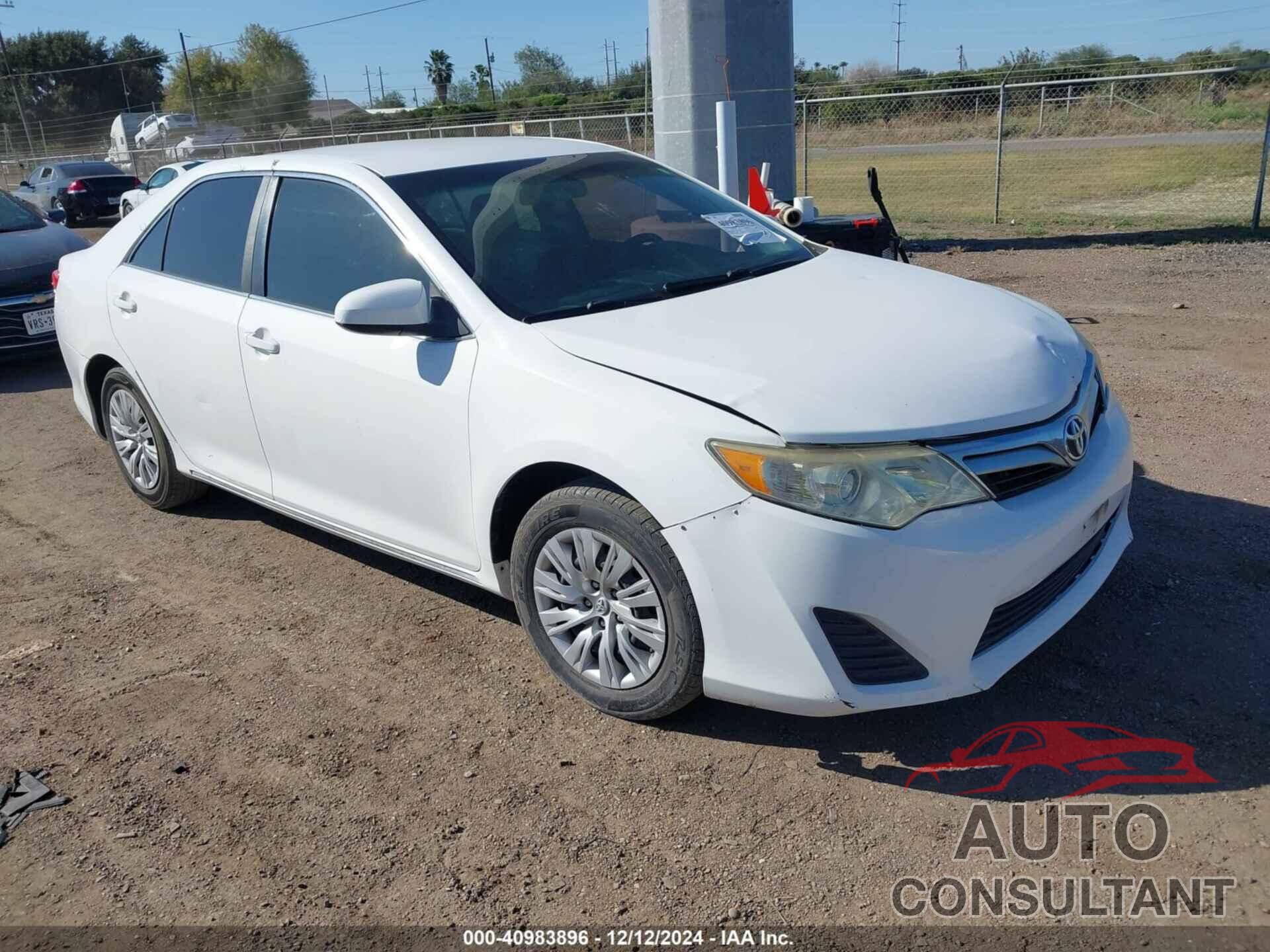 TOYOTA CAMRY 2012 - 4T1BF1FK8CU551436