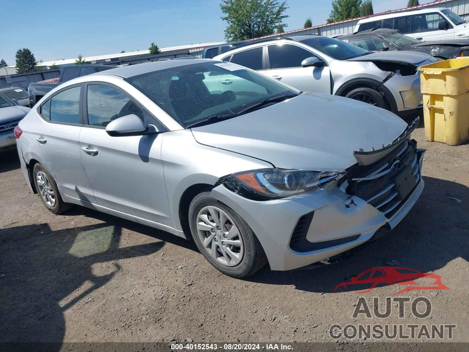 HYUNDAI ELANTRA 2018 - 5NPD74LF3JH399057