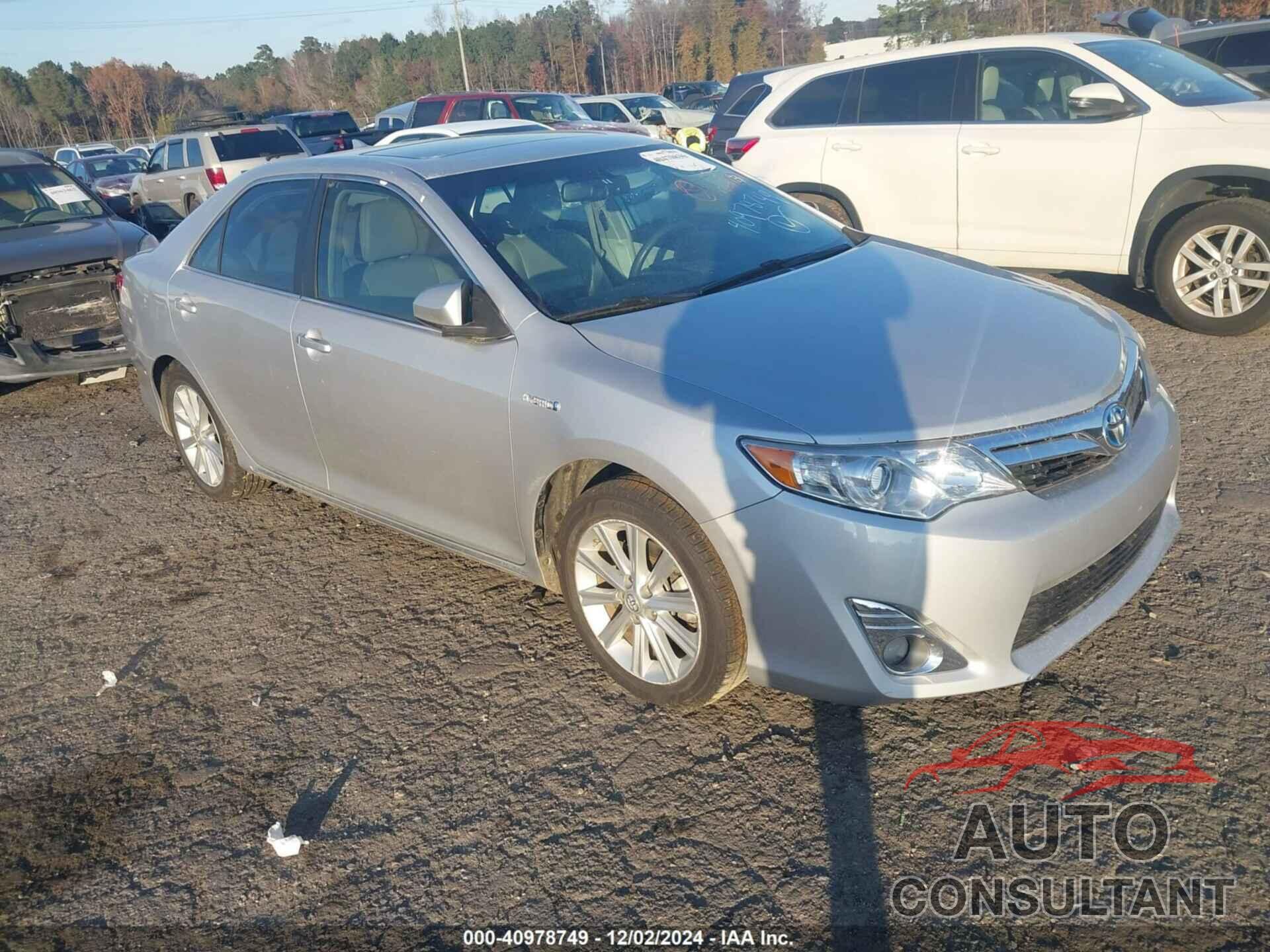 TOYOTA CAMRY HYBRID 2012 - 4T1BD1FK8CU029461