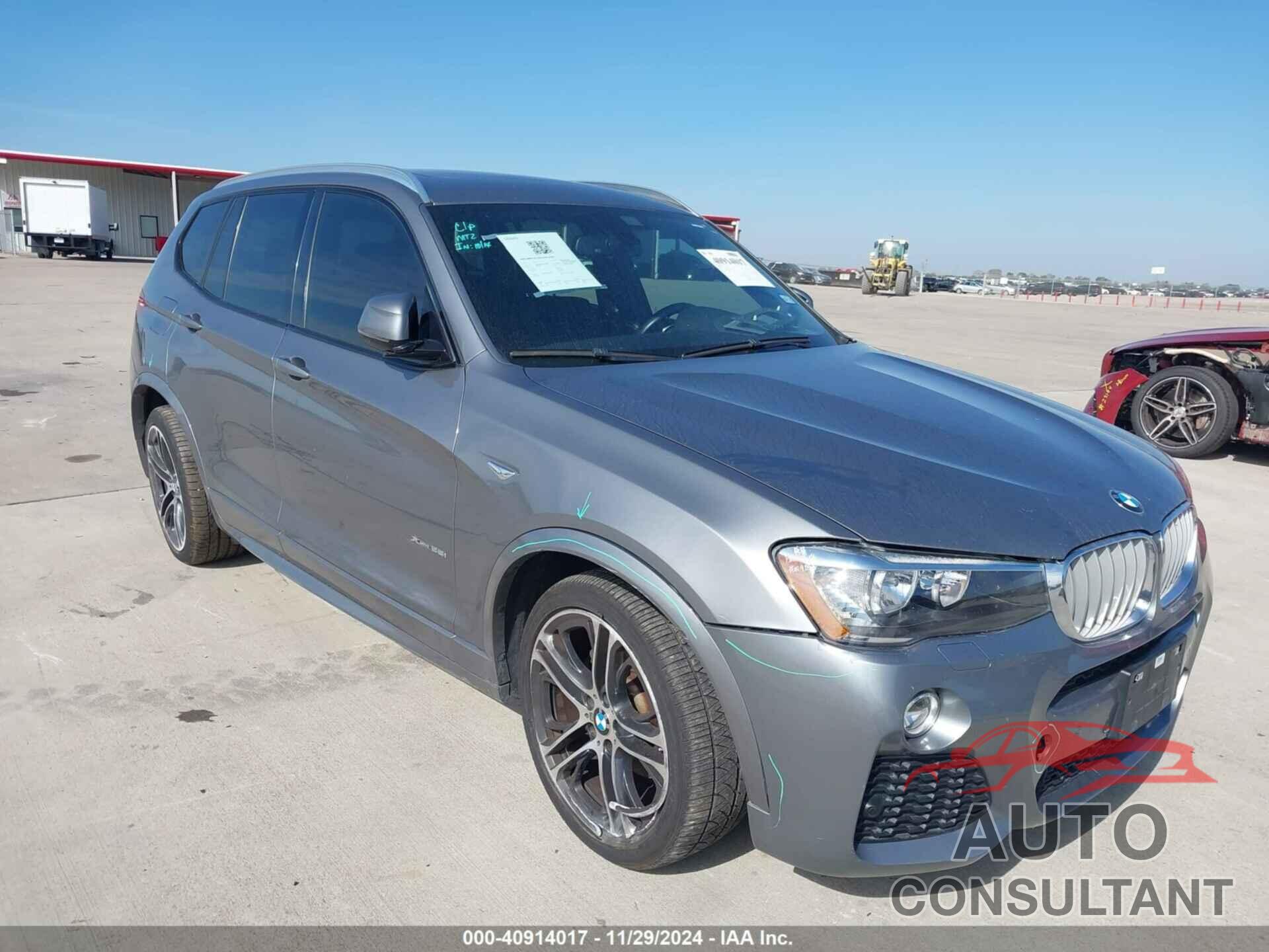 BMW X3 2016 - 5UXWX9C50G0D78591