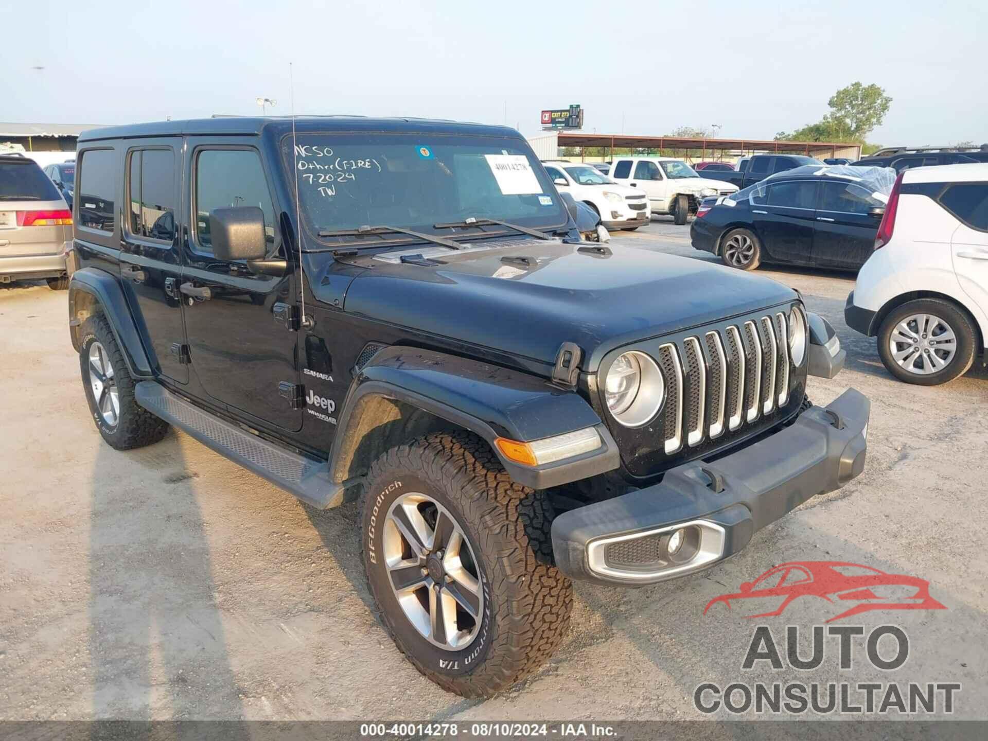 JEEP WRANGLER UNLIMITED 2018 - 1C4HJXEG3JW101028