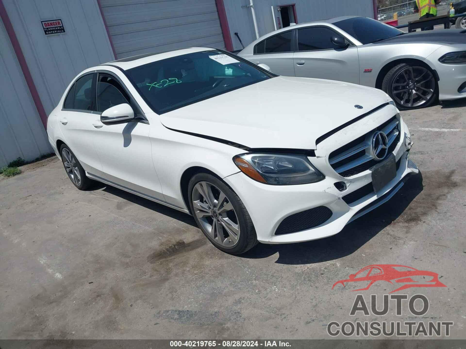 MERCEDES-BENZ C 300 2018 - 55SWF4JB6JU274403