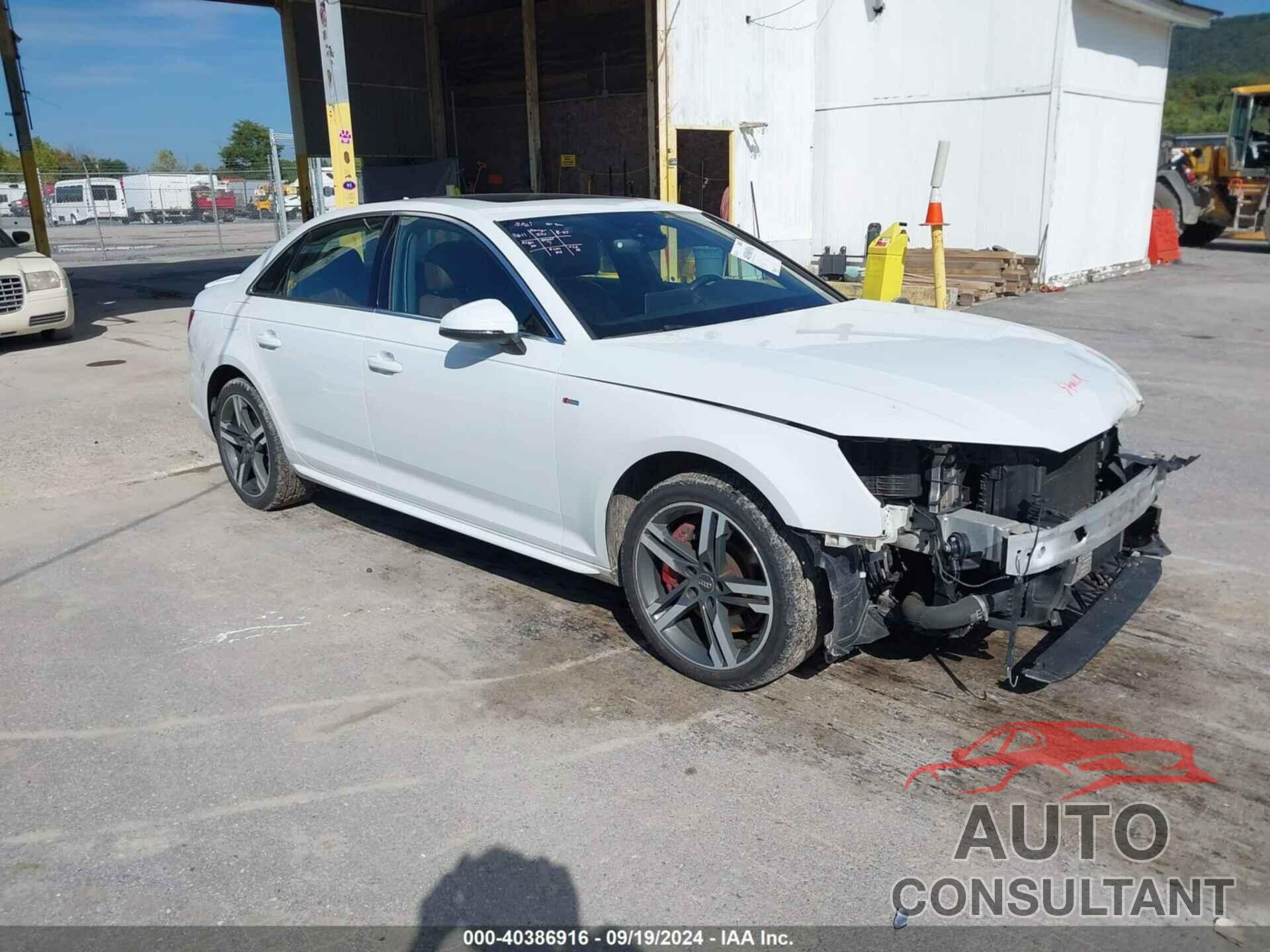 AUDI A4 2017 - WAUENAF47HN033578