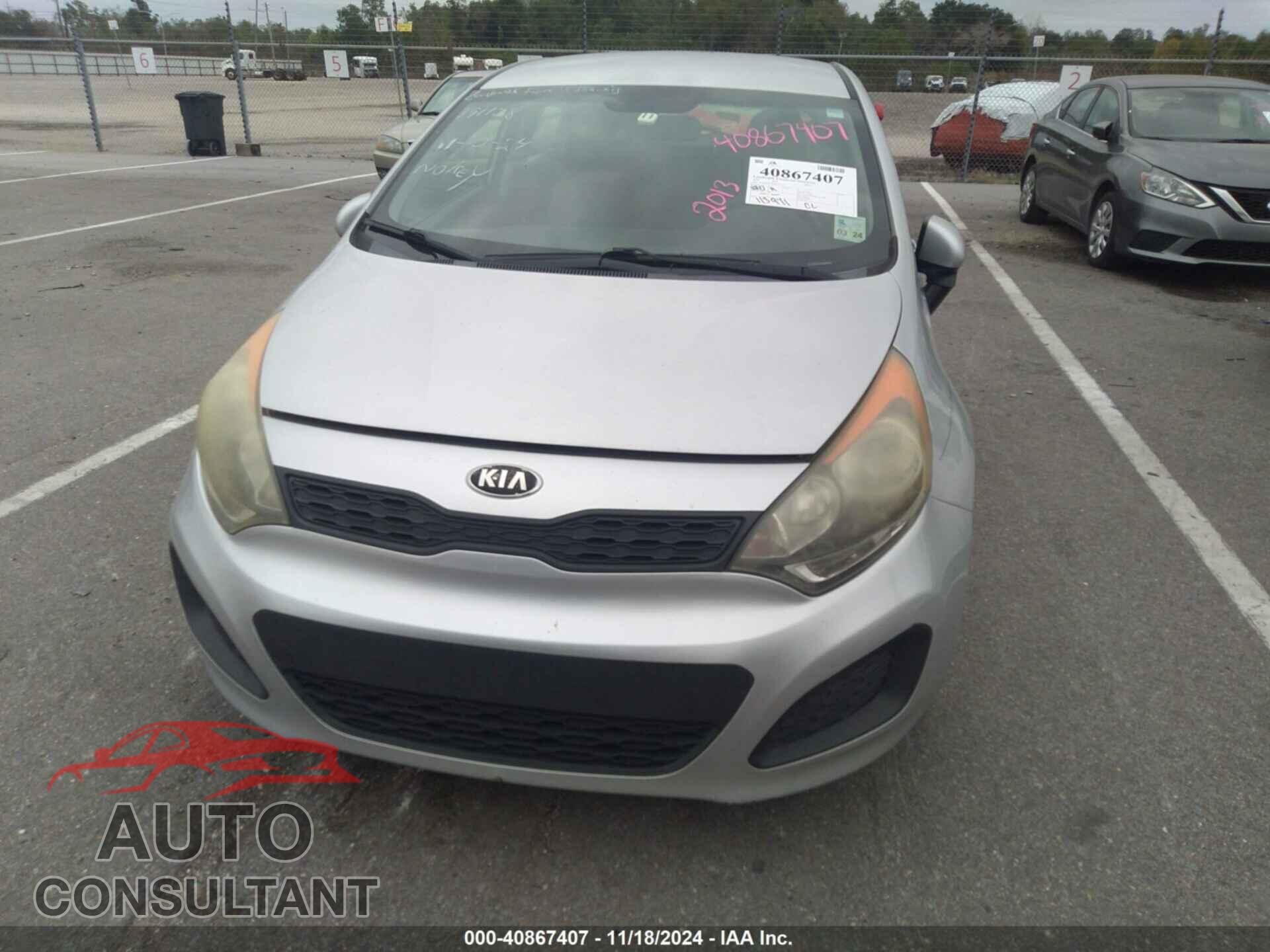 KIA RIO 2013 - KNADM5A30D6191138