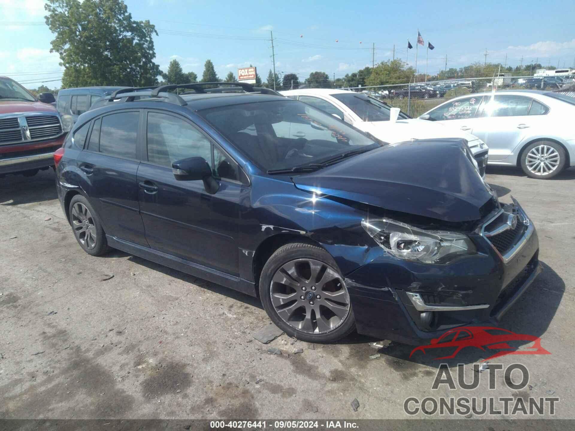 SUBARU IMPREZA 2016 - JF1GPAY65GH264728