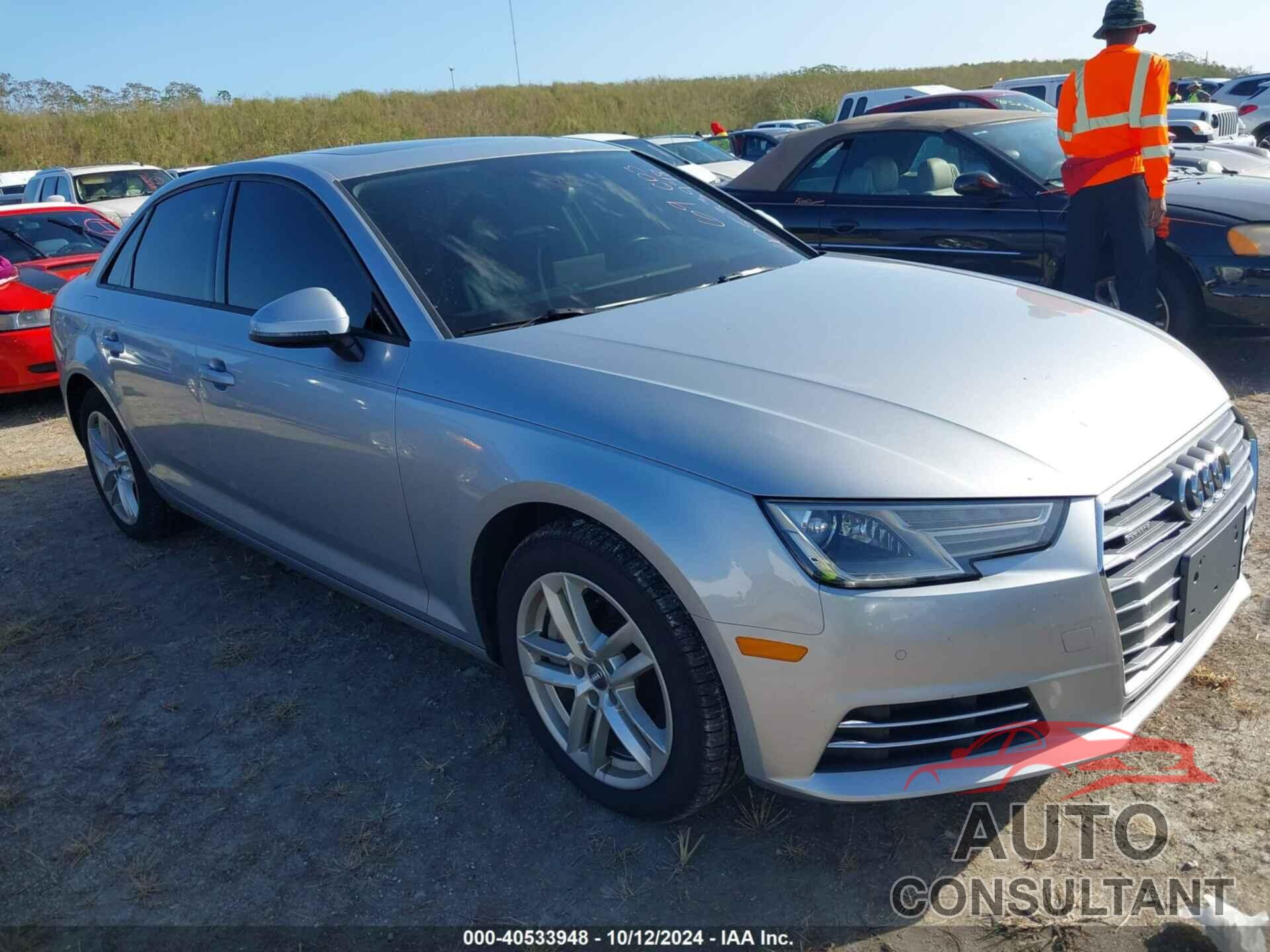 AUDI A4 2017 - WAUANAF47HN014737