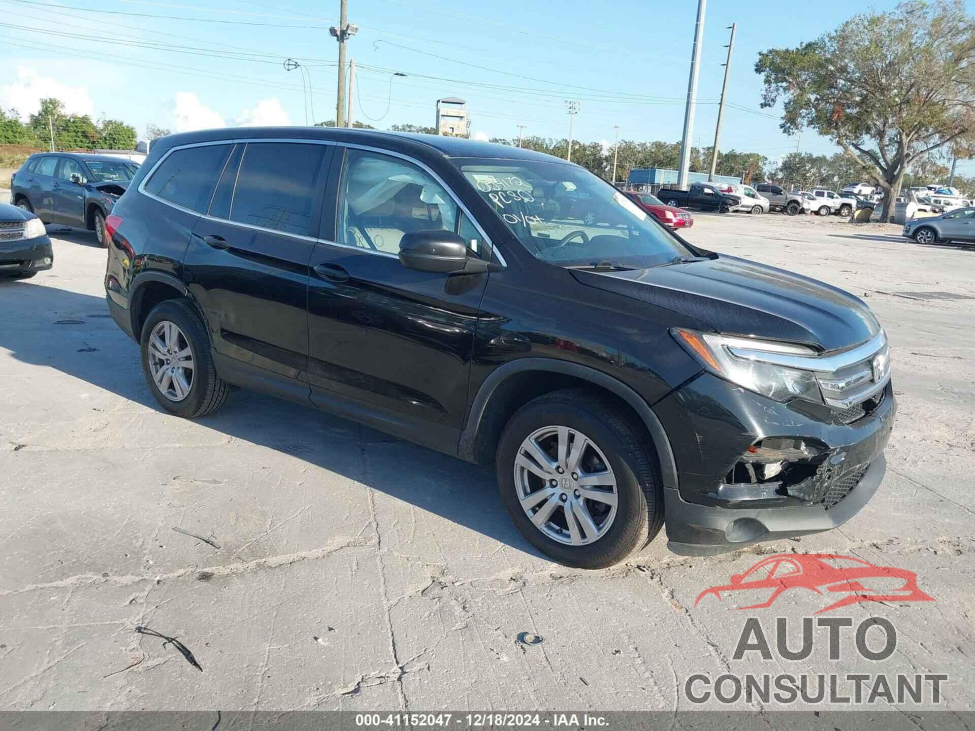 HONDA PILOT 2018 - 5FNYF6H15JB054172