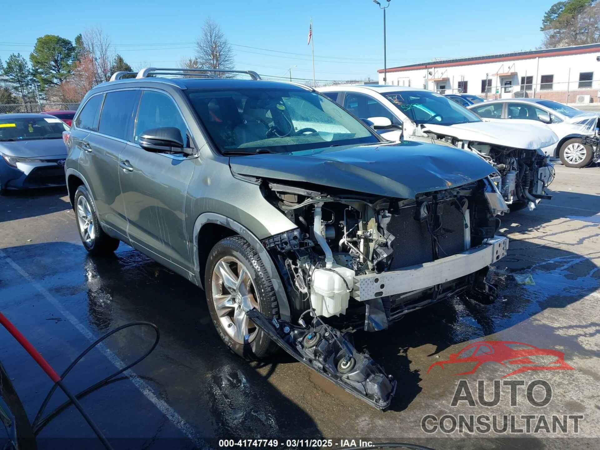 TOYOTA HIGHLANDER 2015 - 5TDYKRFH9FS049508