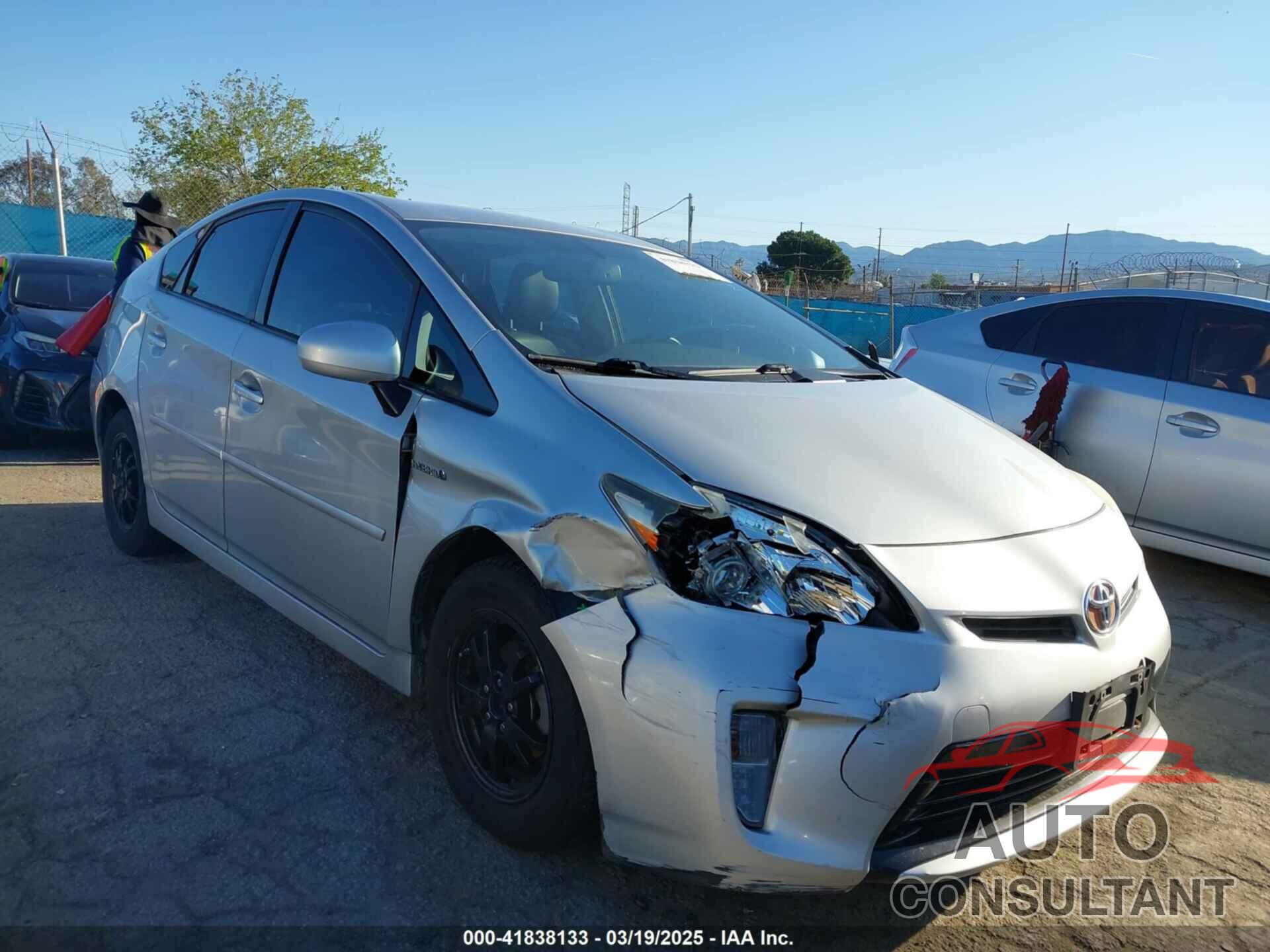 TOYOTA PRIUS 2012 - JTDKN3DU7C1608511