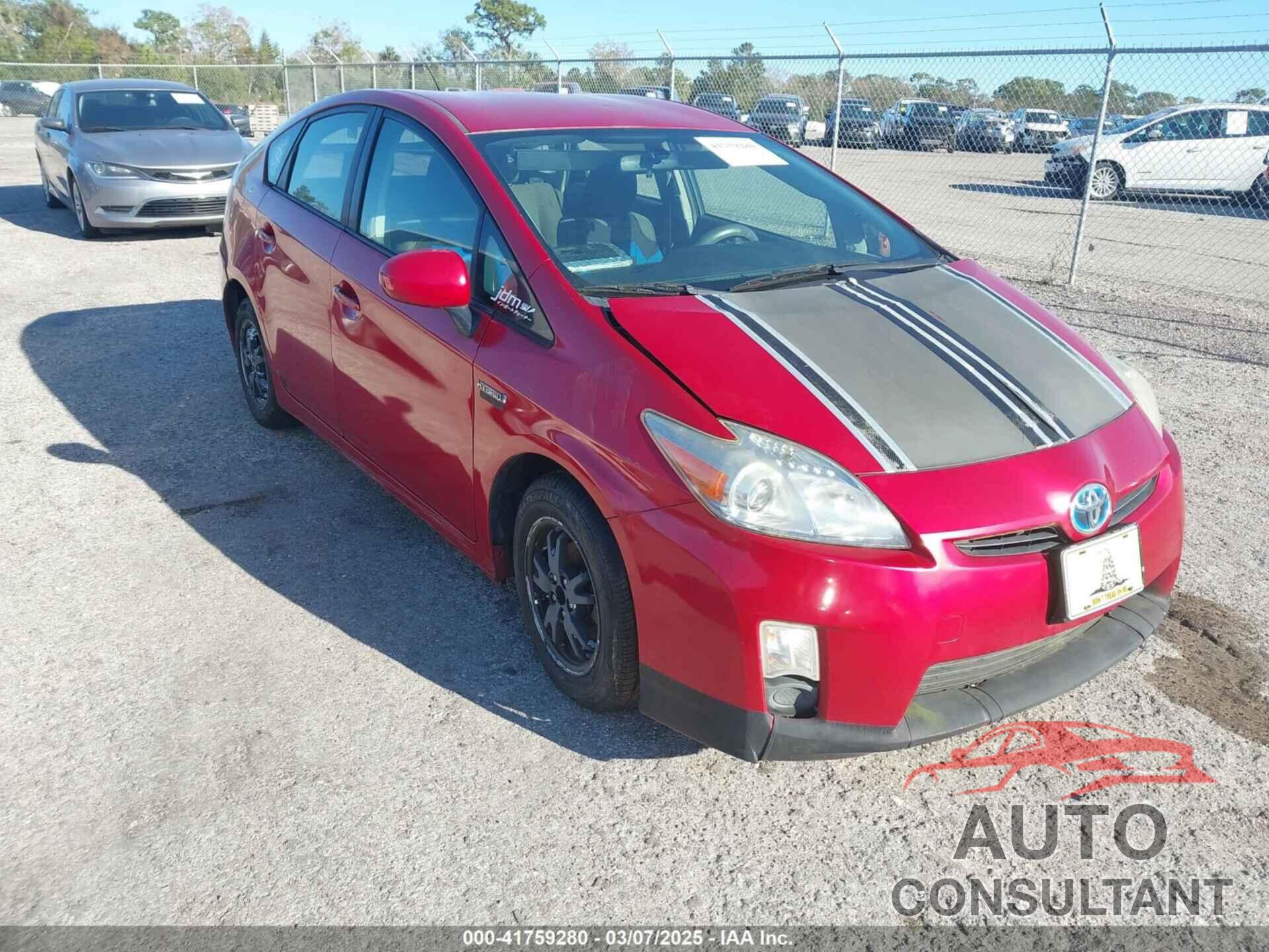 TOYOTA PRIUS 2011 - JTDKN3DU3B0299169