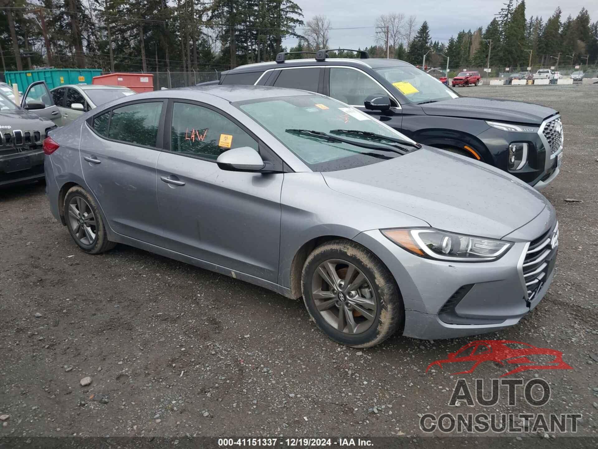 HYUNDAI ELANTRA 2017 - 5NPD84LF2HH031203