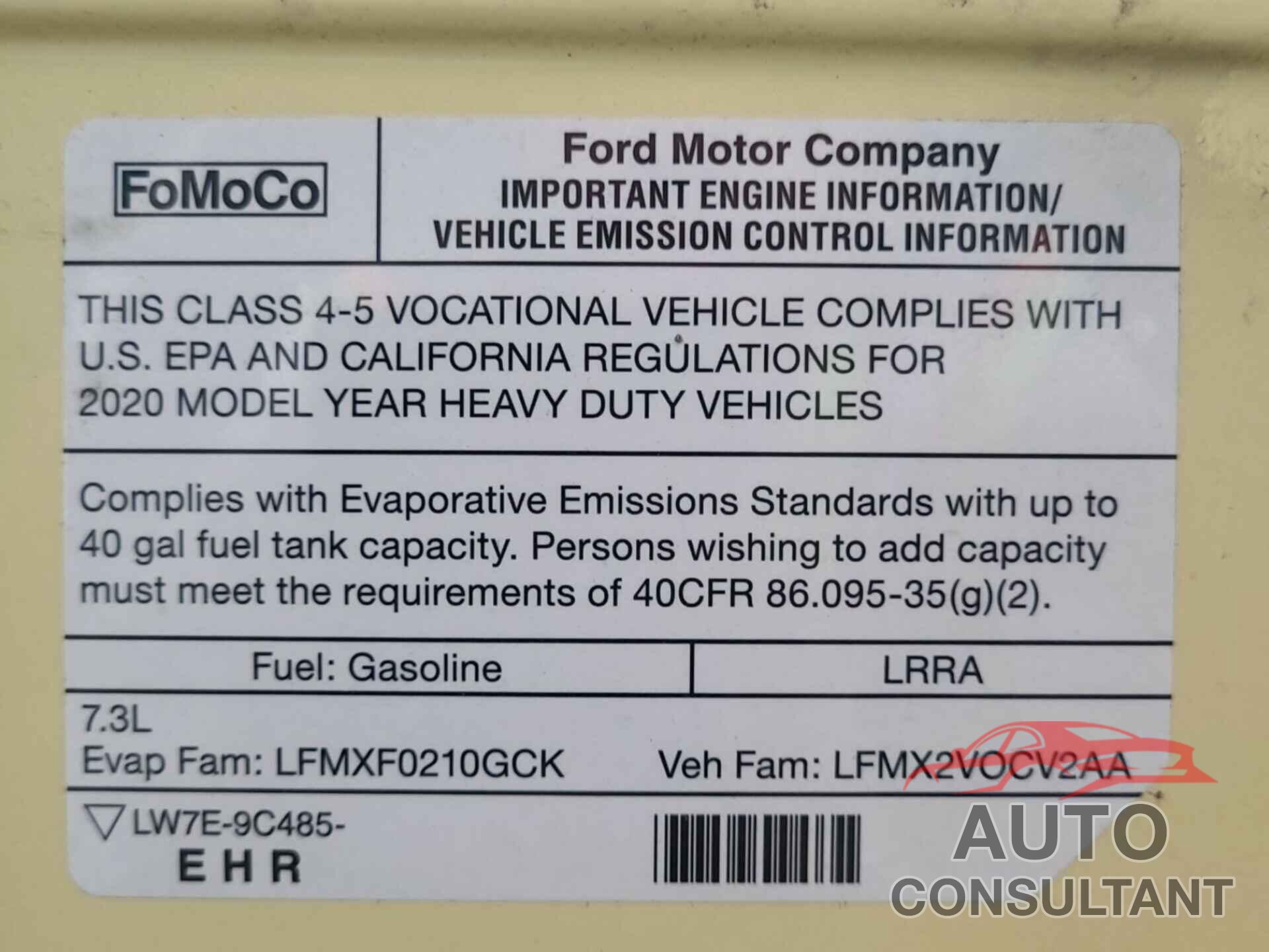 FORD E-450 CUTAWAY 2021 - 1FDXE4FN6MDC34244