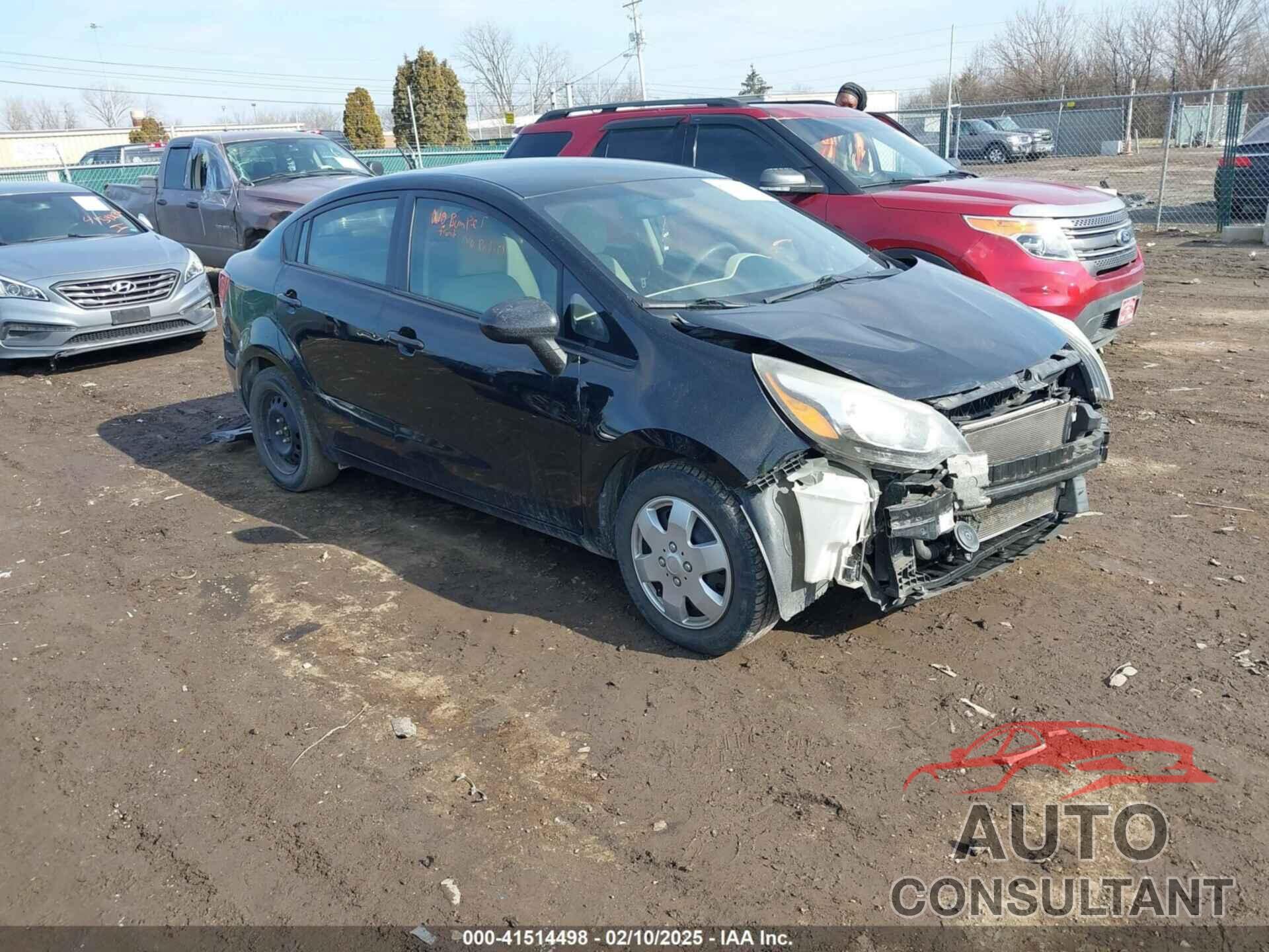 KIA RIO 2012 - KNADM4A38C6072312