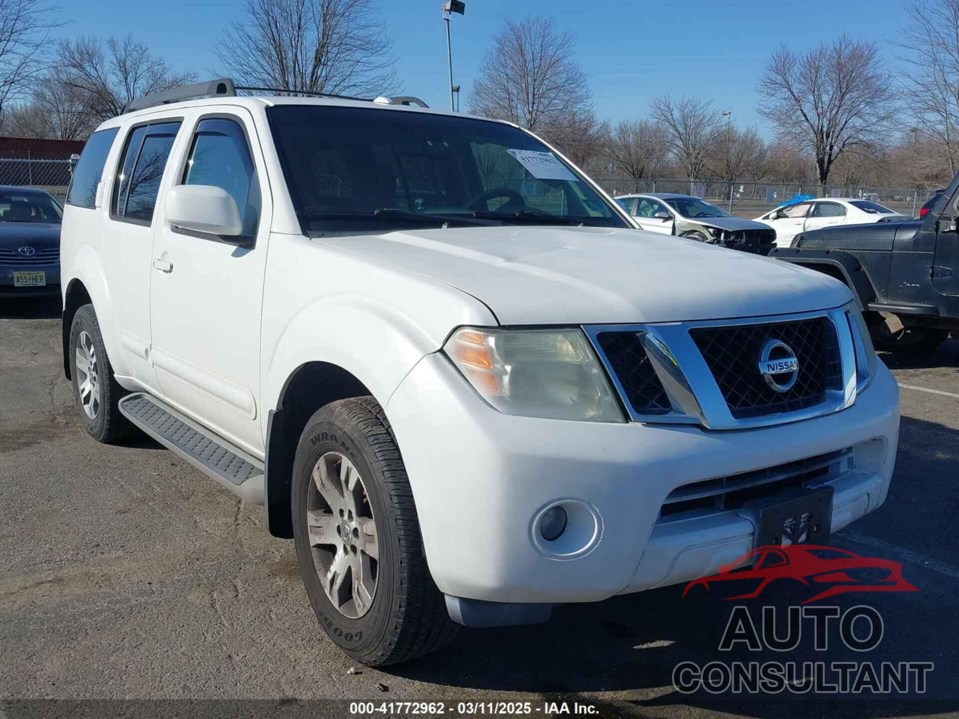 NISSAN PATHFINDER 2010 - 5N1AR1NB9AC629519