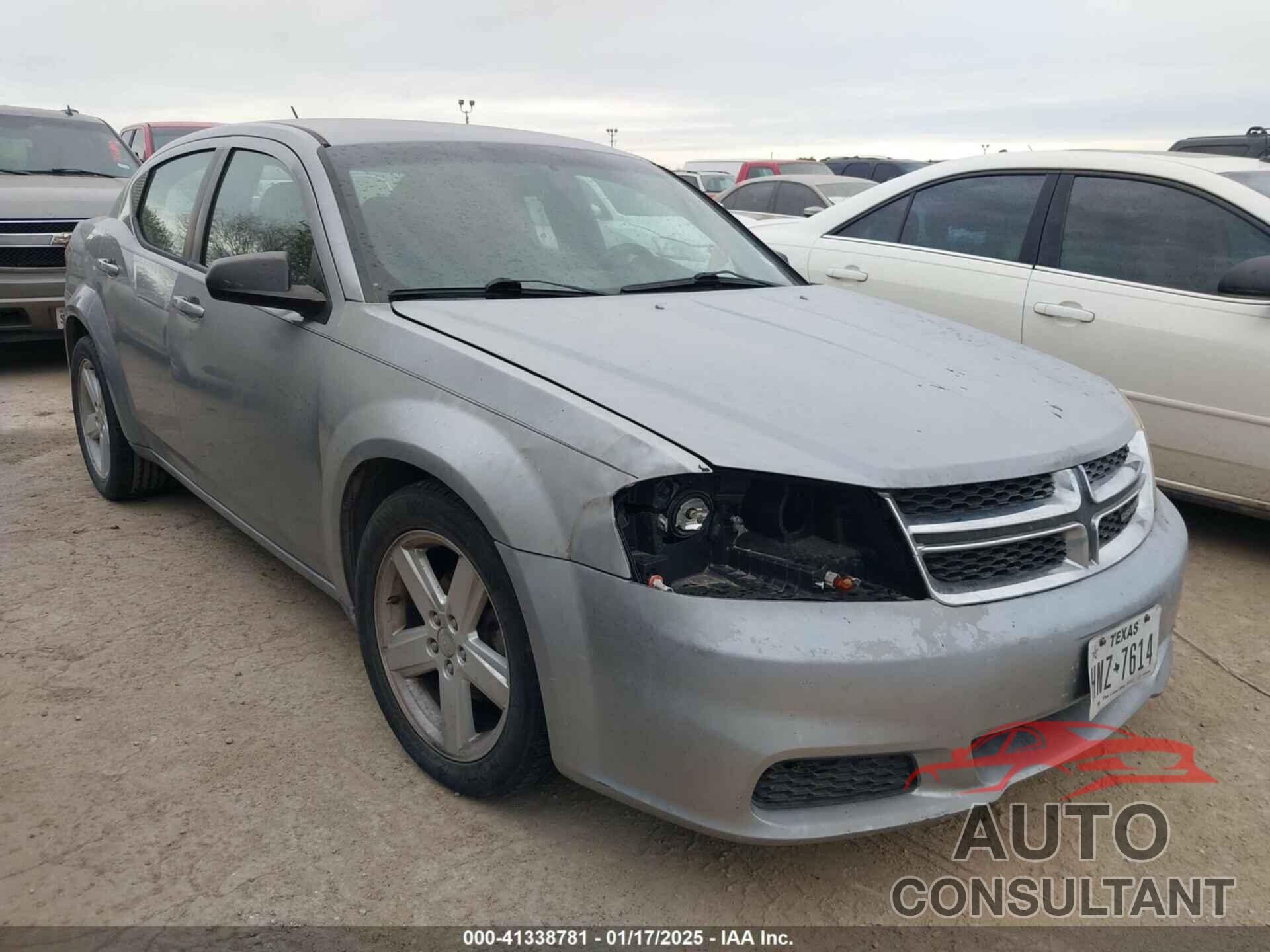 DODGE AVENGER 2013 - 1C3CDZAB4DN607182