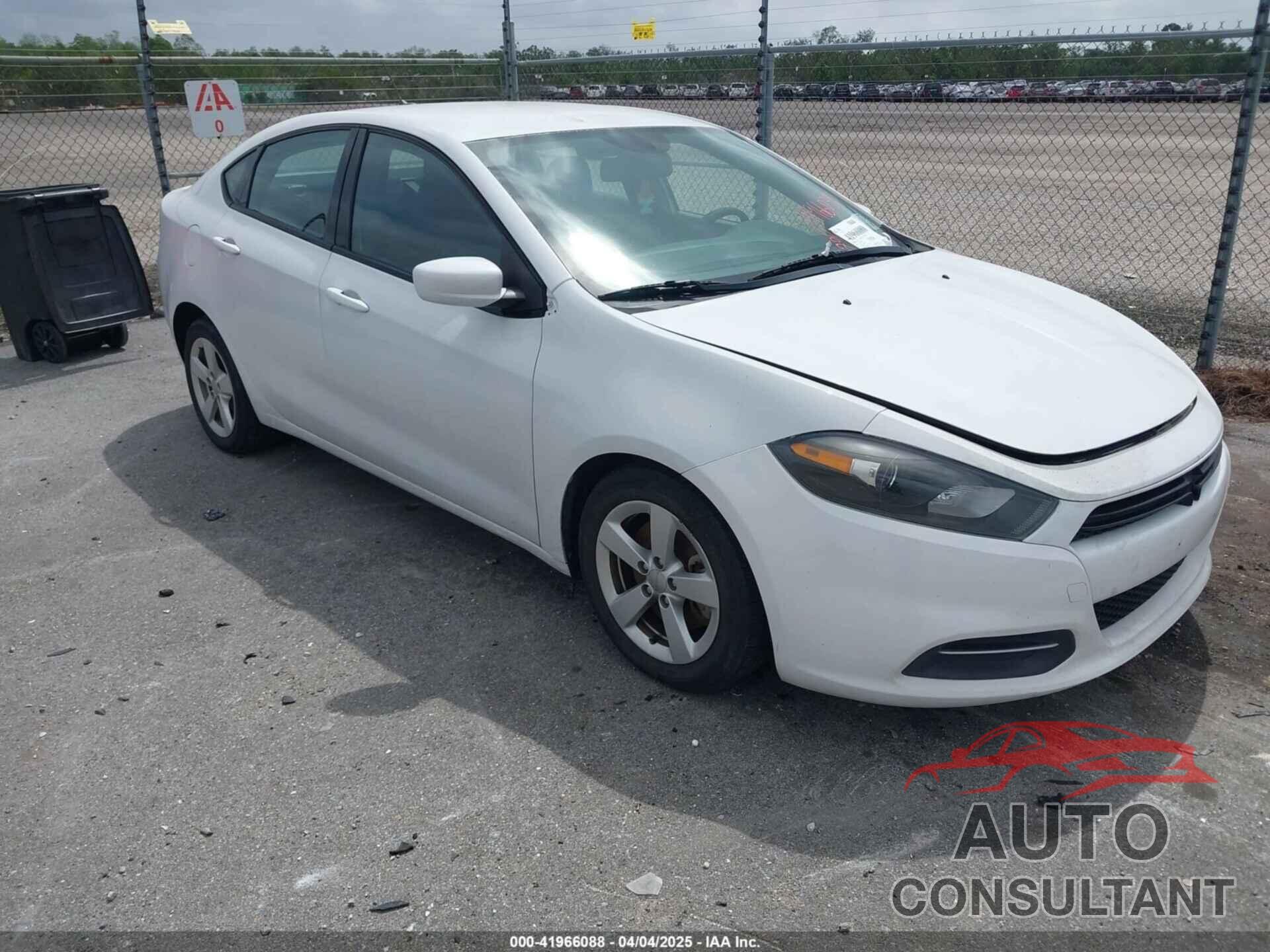 DODGE DART 2015 - 1C3CDFBB3FD221357