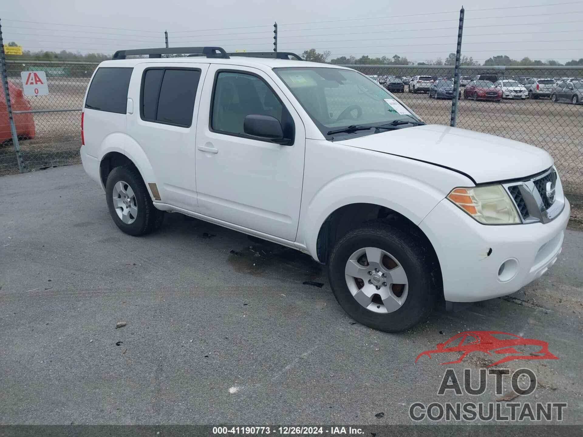 NISSAN PATHFINDER 2010 - 5N1AR1NN4AC628062
