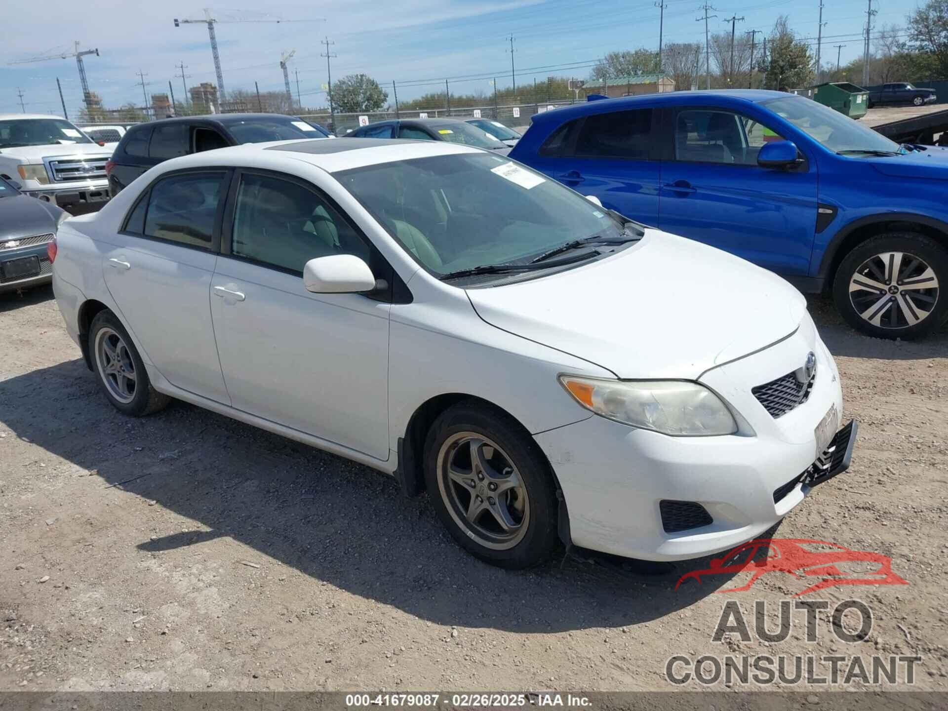 TOYOTA COROLLA 2009 - 2T1BU40E19C143137