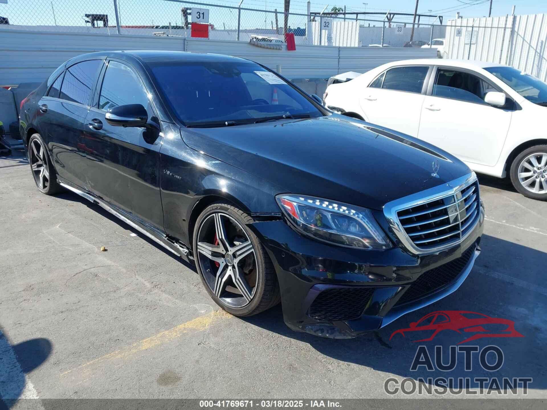 MERCEDES-BENZ S 63 AMG 2015 - WDDUG7JB0FA174066