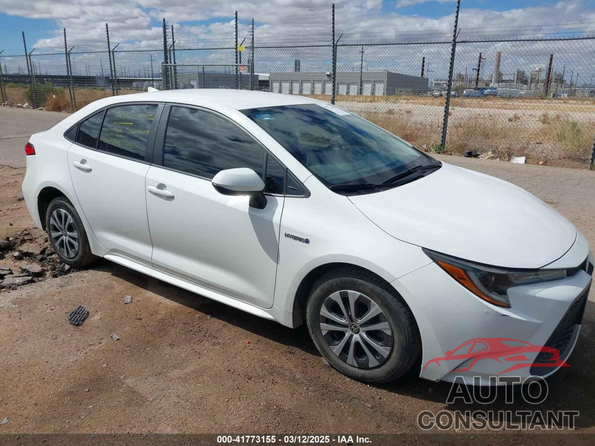 TOYOTA COROLLA 2020 - JTDEBRBE4LJ026239