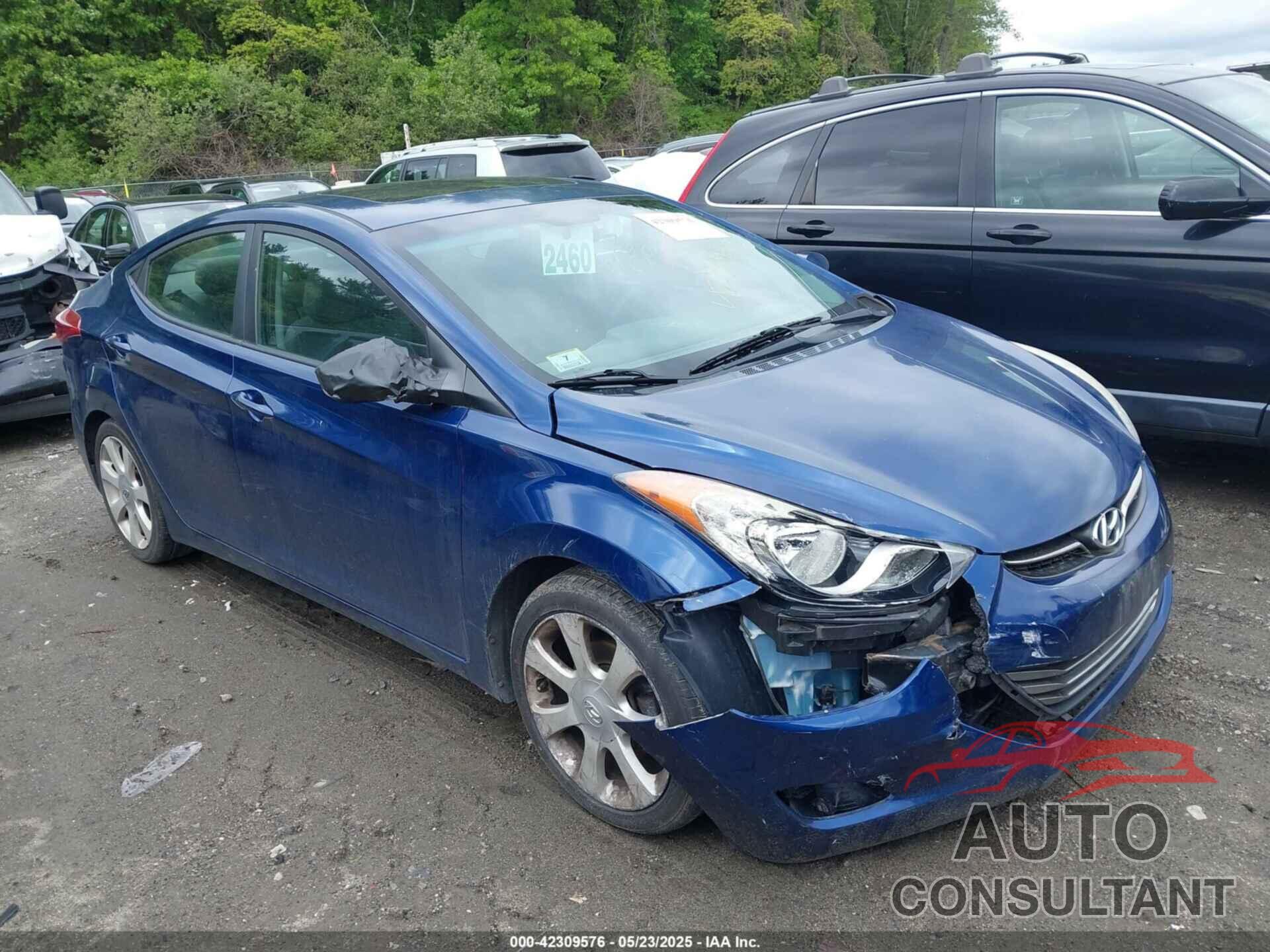 HYUNDAI ELANTRA 2013 - KMHDH4AEXDU592948