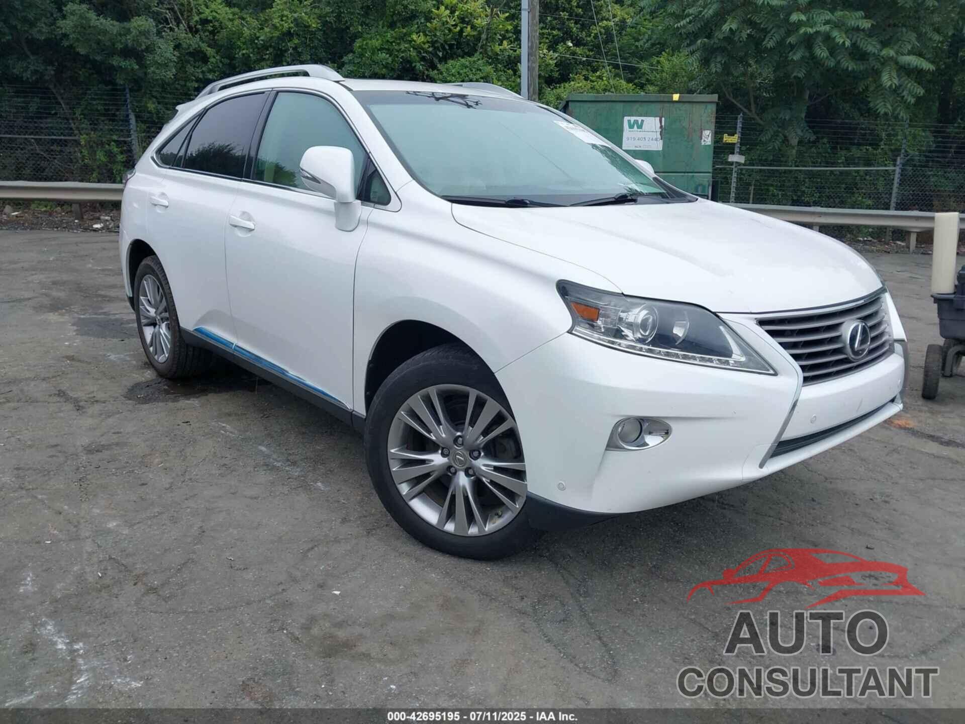 LEXUS RX 350 2013 - 2T2ZK1BA1DC129255