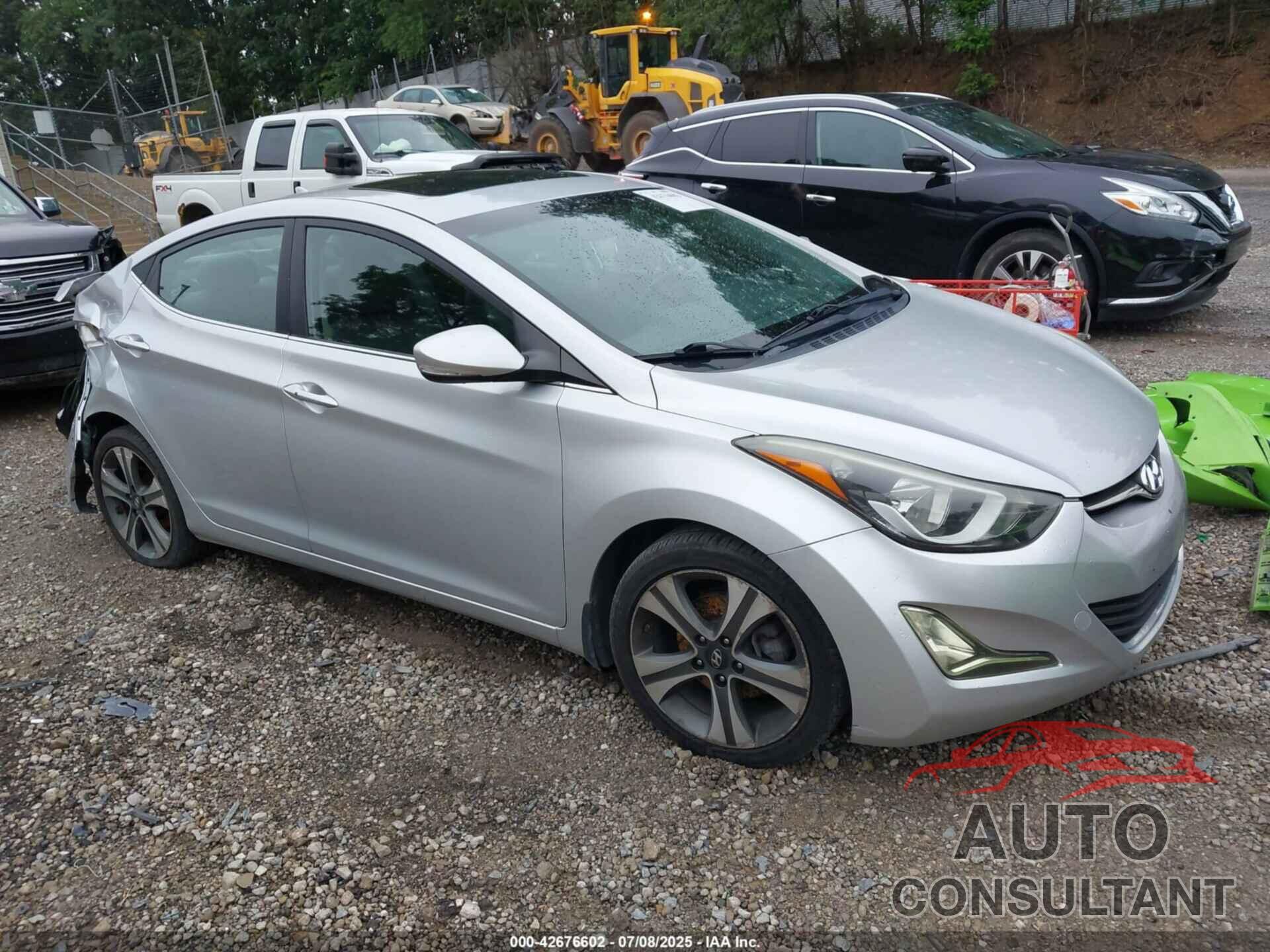 HYUNDAI ELANTRA 2014 - KMHDH4AH7EU178019