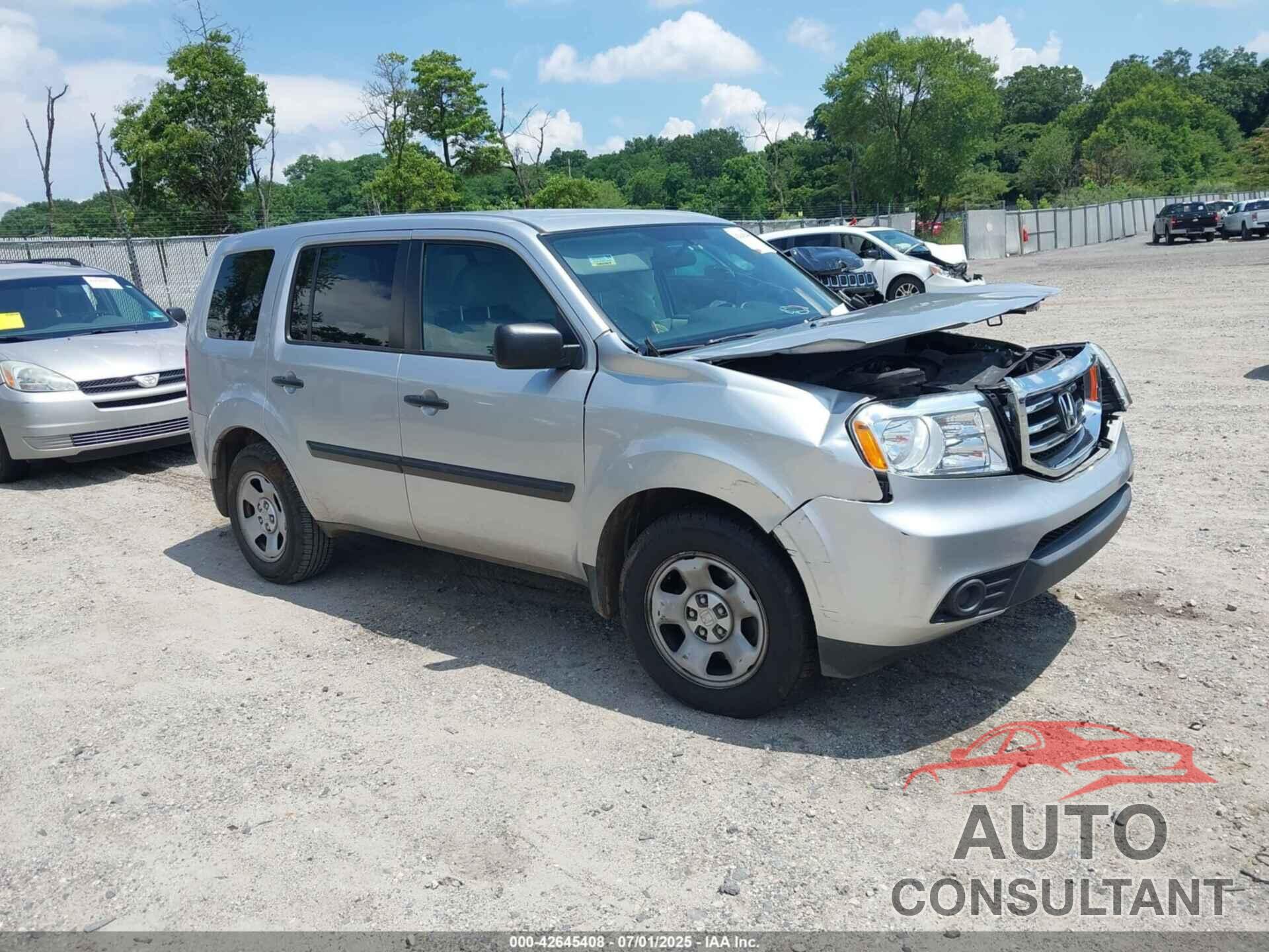 HONDA PILOT 2014 - 5FNYF4H22EB024677