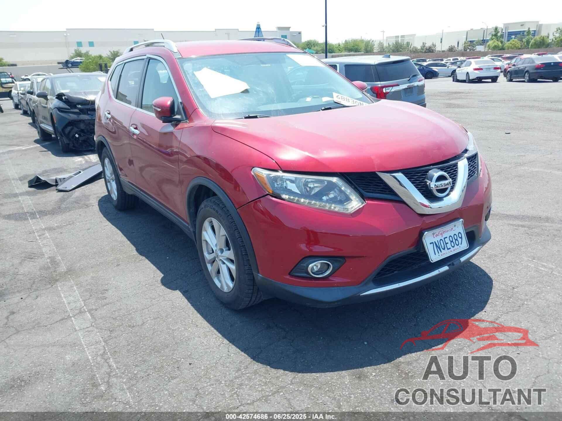 NISSAN ROGUE 2015 - 5N1AT2ML0FC921519