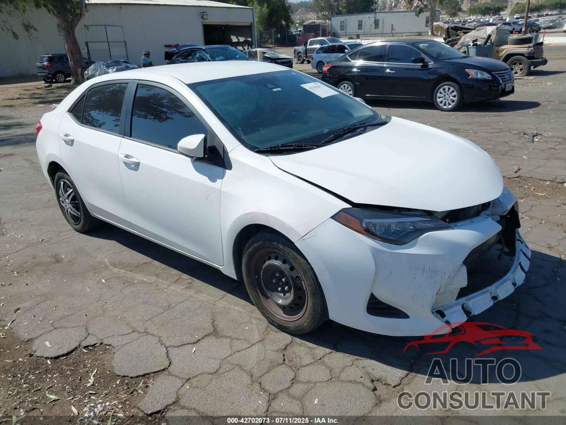 TOYOTA COROLLA 2019 - 2T1BURHE9KC161649