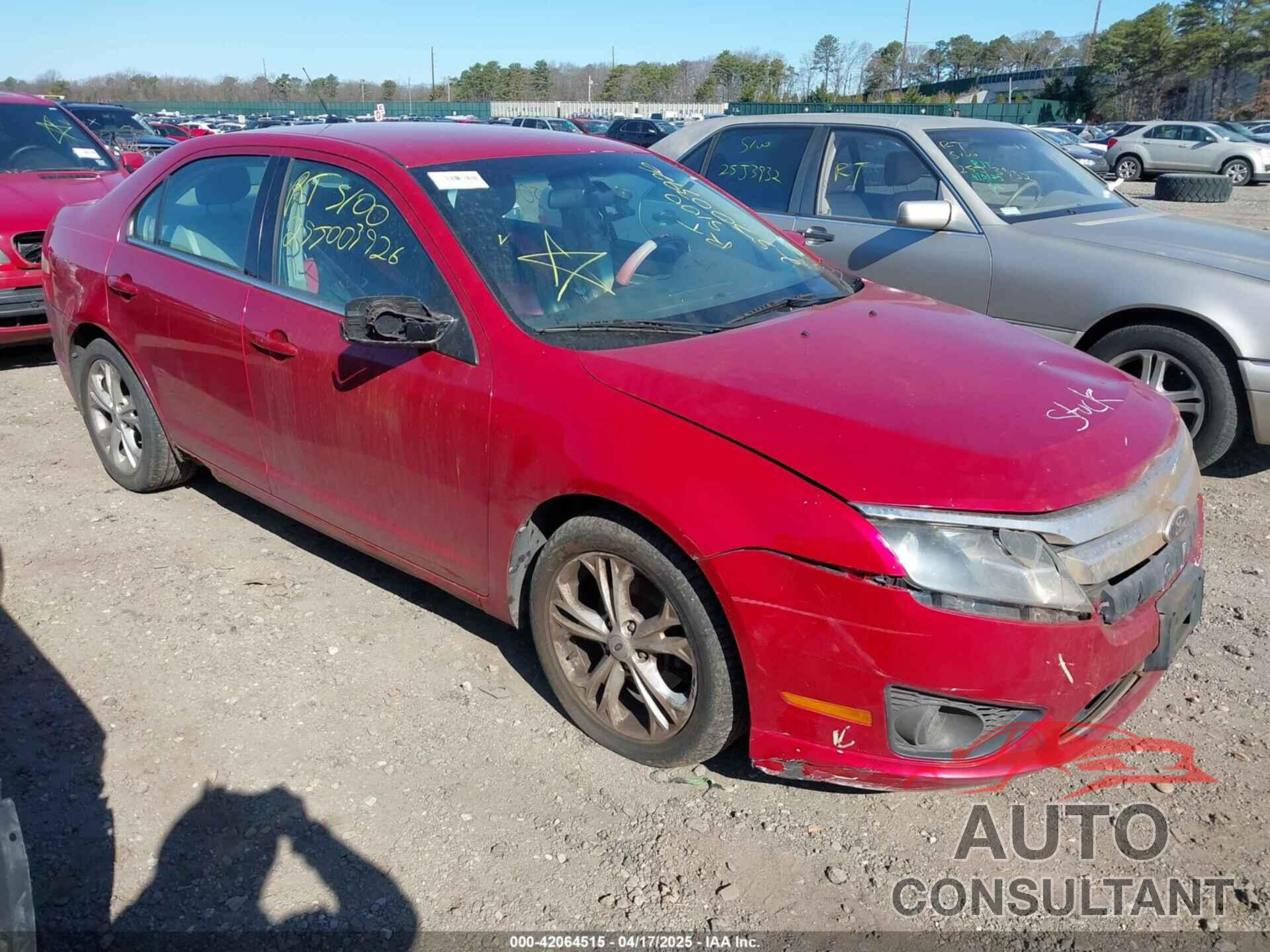 FORD FUSION 2012 - 3FAHP0HA7CR191549