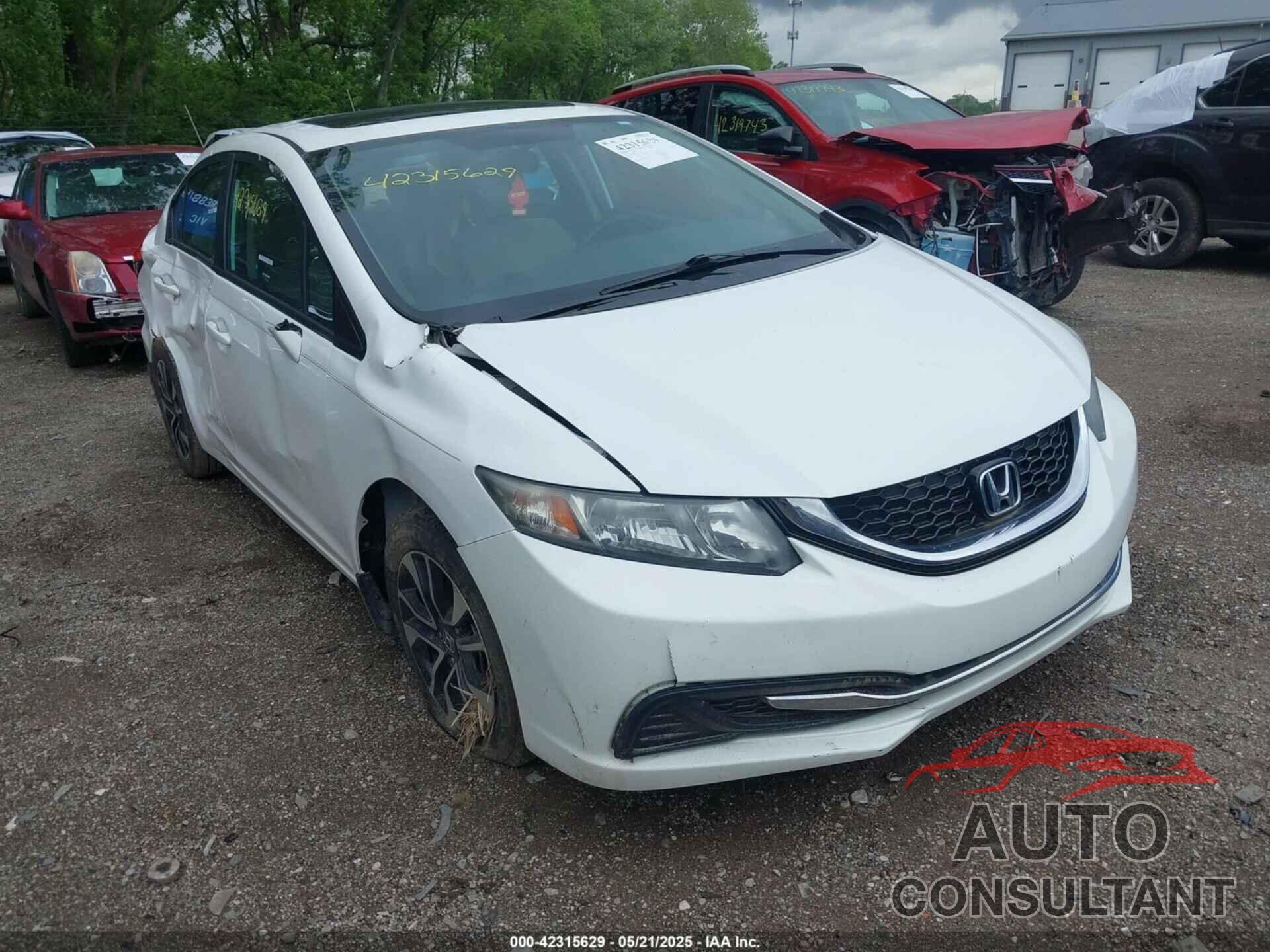 HONDA CIVIC 2013 - 19XFB2F81DE090219