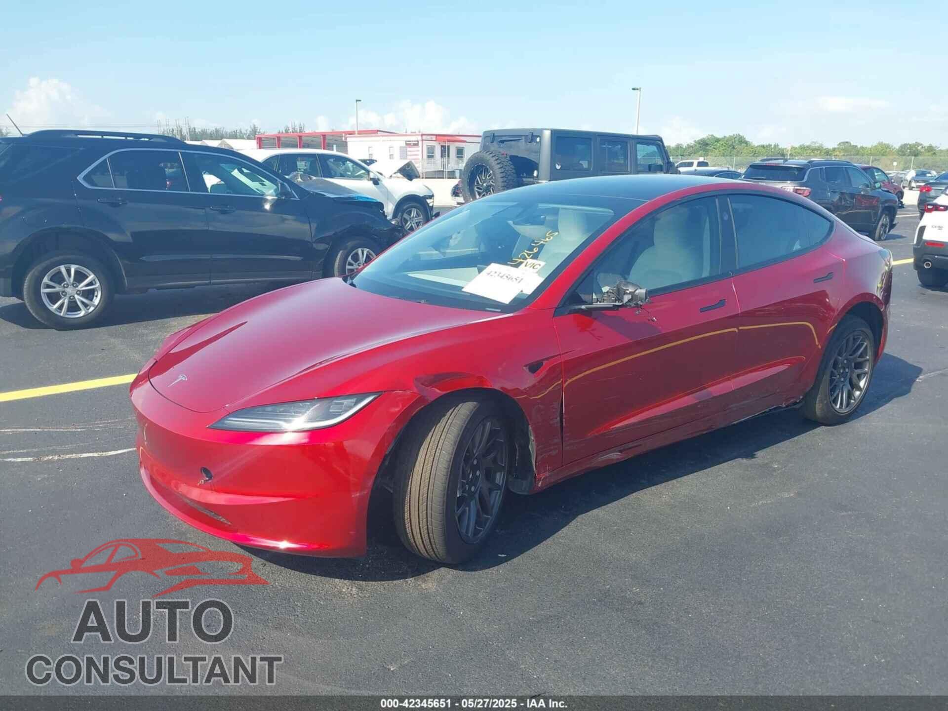 TESLA MODEL 3 2025 - 5YJ3E1EA6SF967254