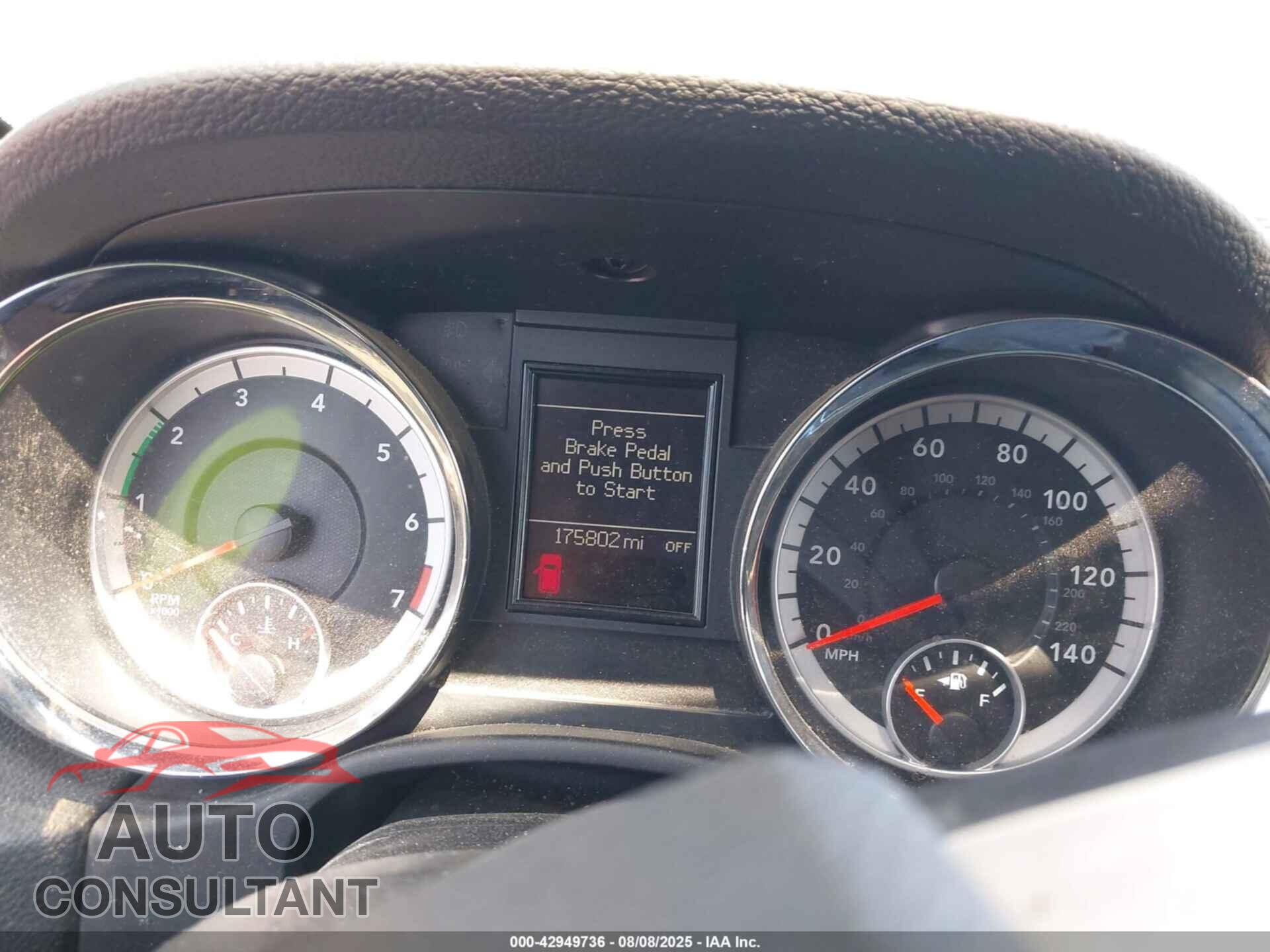 DODGE DURANGO 2013 - 1C4RDJEG3DC678754