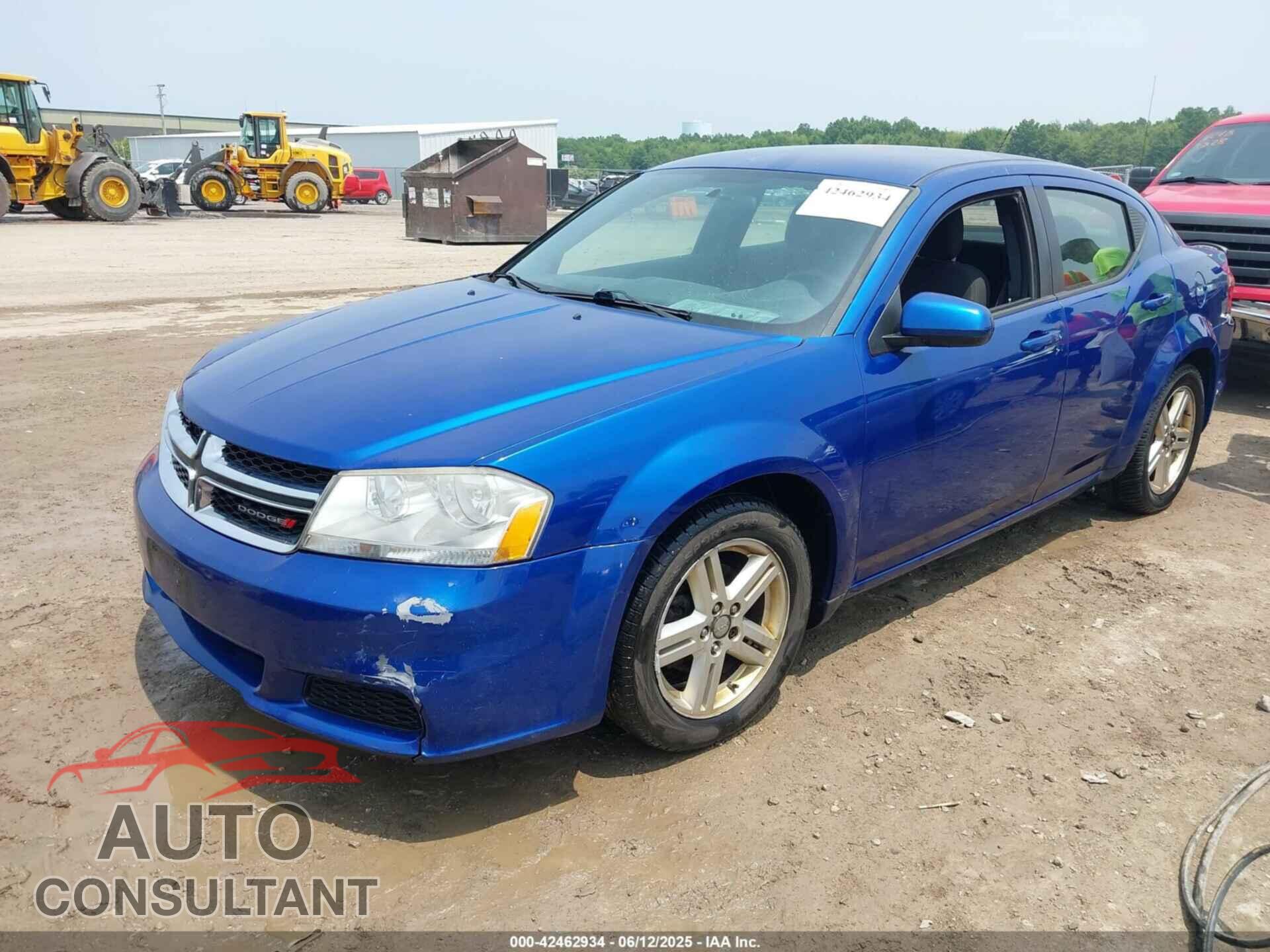 DODGE AVENGER 2012 - 1C3CDZCB3CN227794