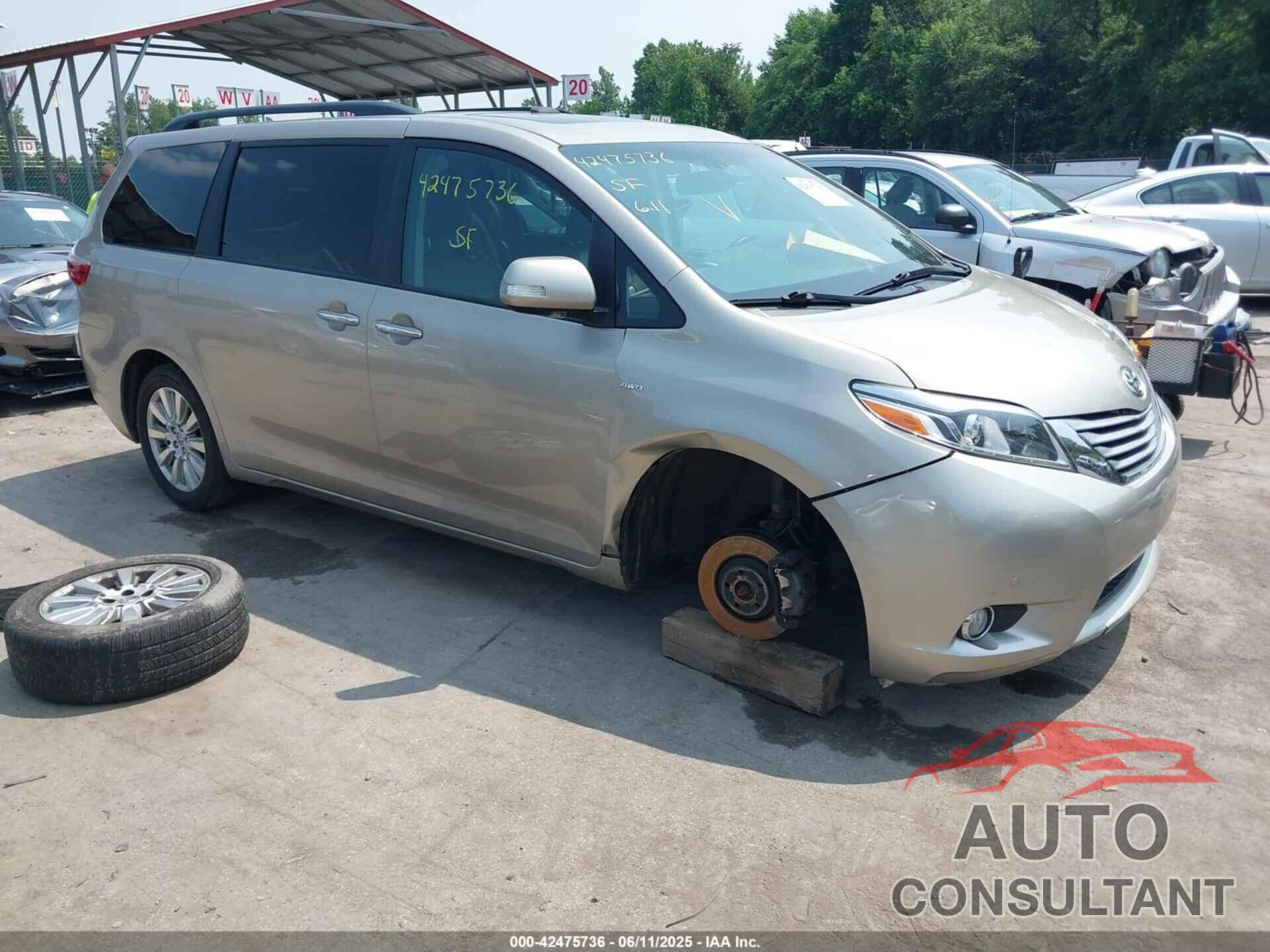 TOYOTA SIENNA 2017 - 5TDDZ3DC1HS177226