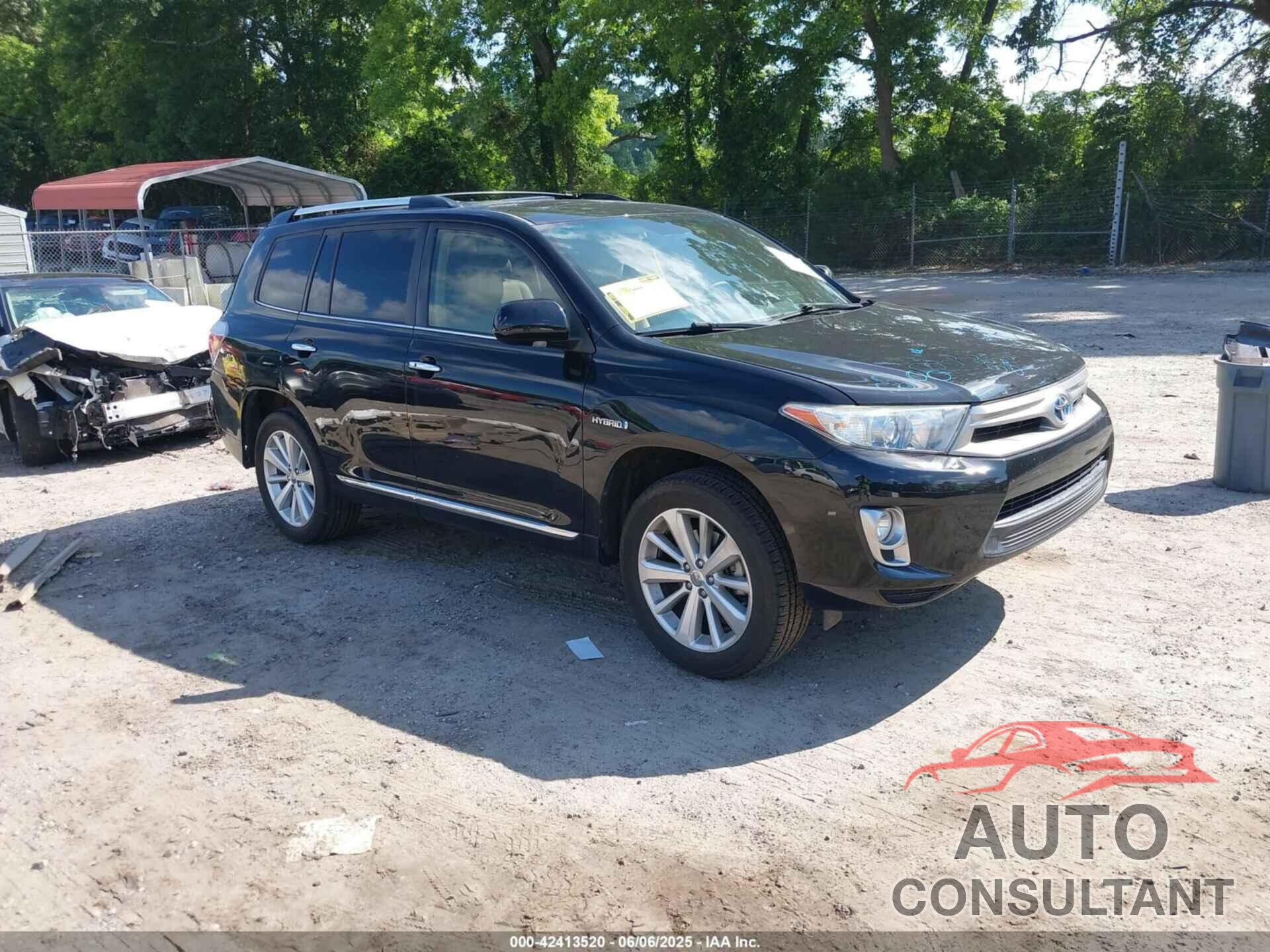 TOYOTA HIGHLANDER HYBRID 2012 - JTEDC3EHXC2009446
