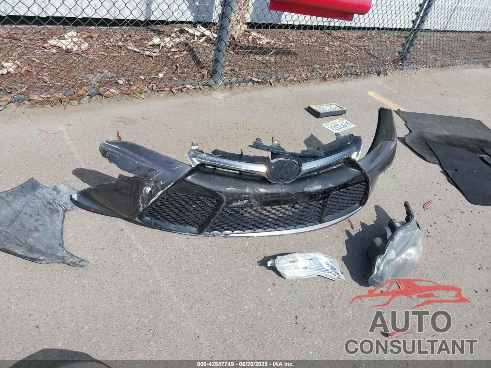 TOYOTA CAMRY 2017 - 4T1BF1FK4HU442060