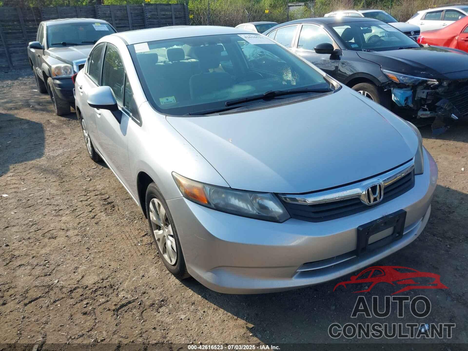 HONDA CIVIC 2012 - 2HGFB2F51CH333294