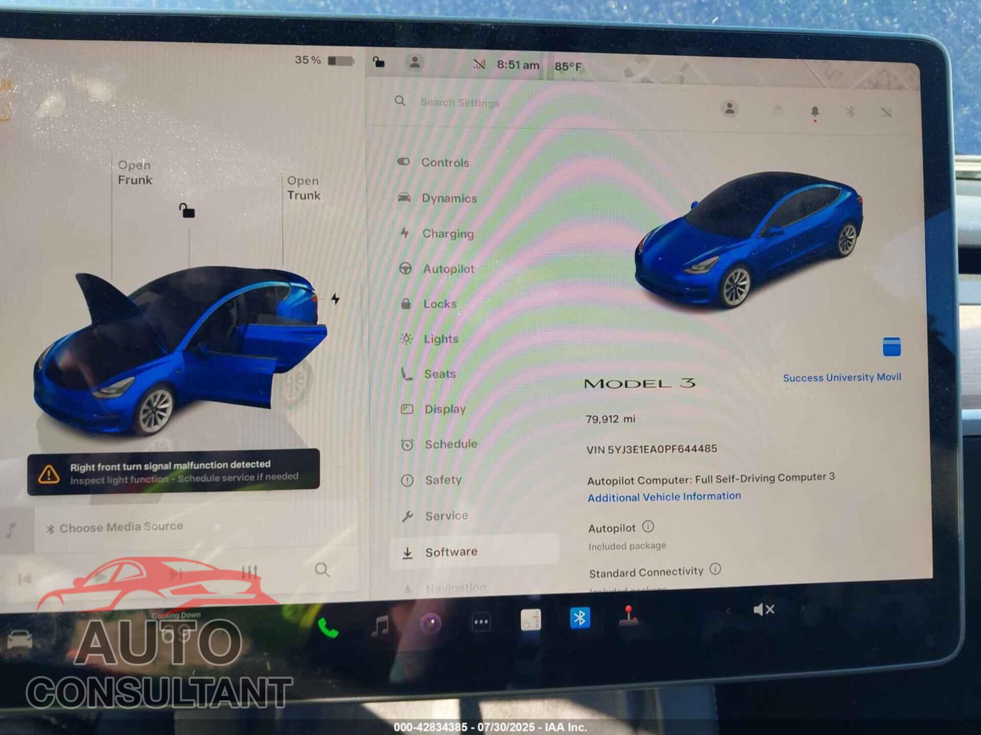 TESLA MODEL 3 2023 - 5YJ3E1EA0PF644485