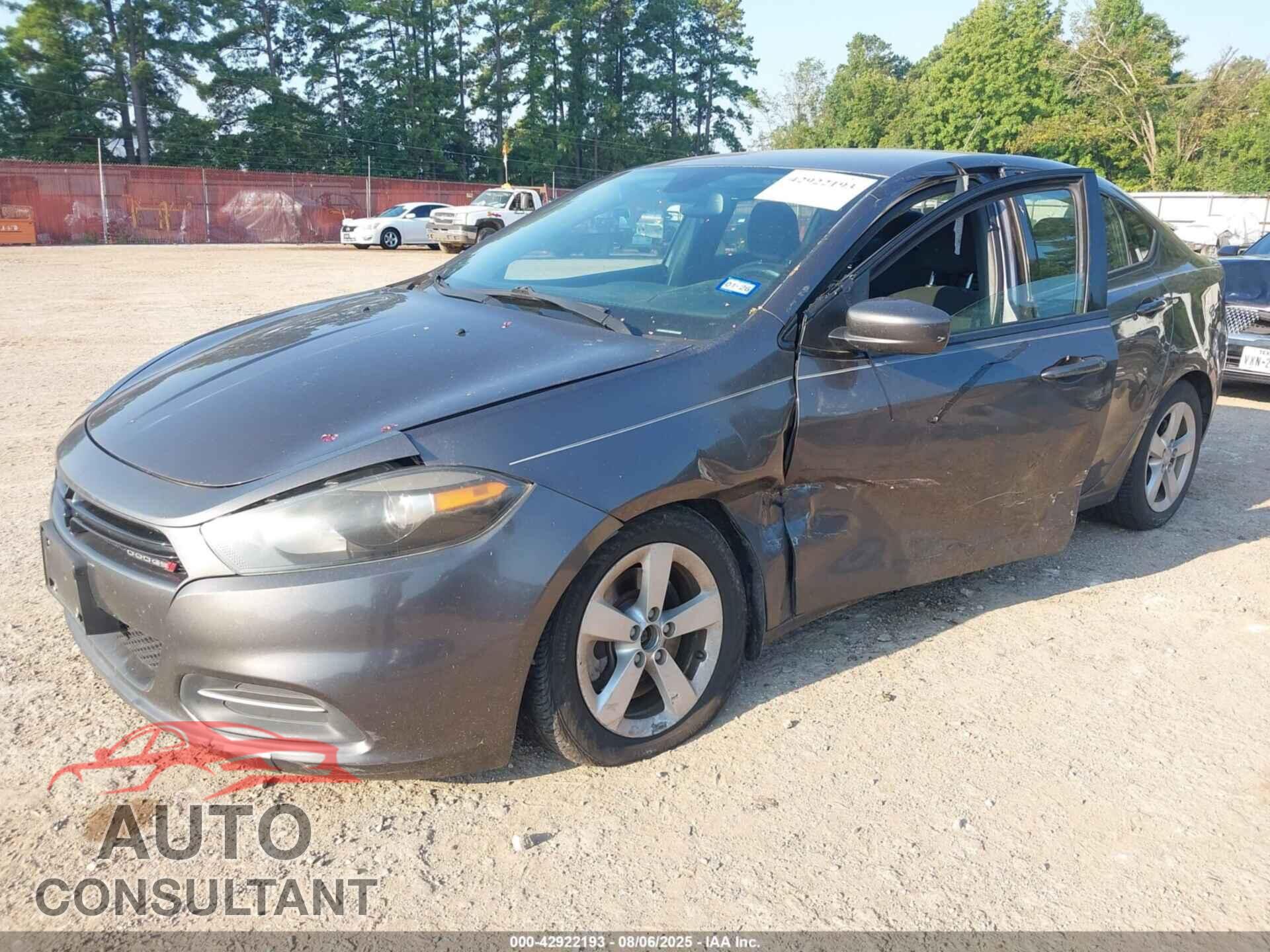 DODGE DART 2015 - 1C3CDFBB3FD265083