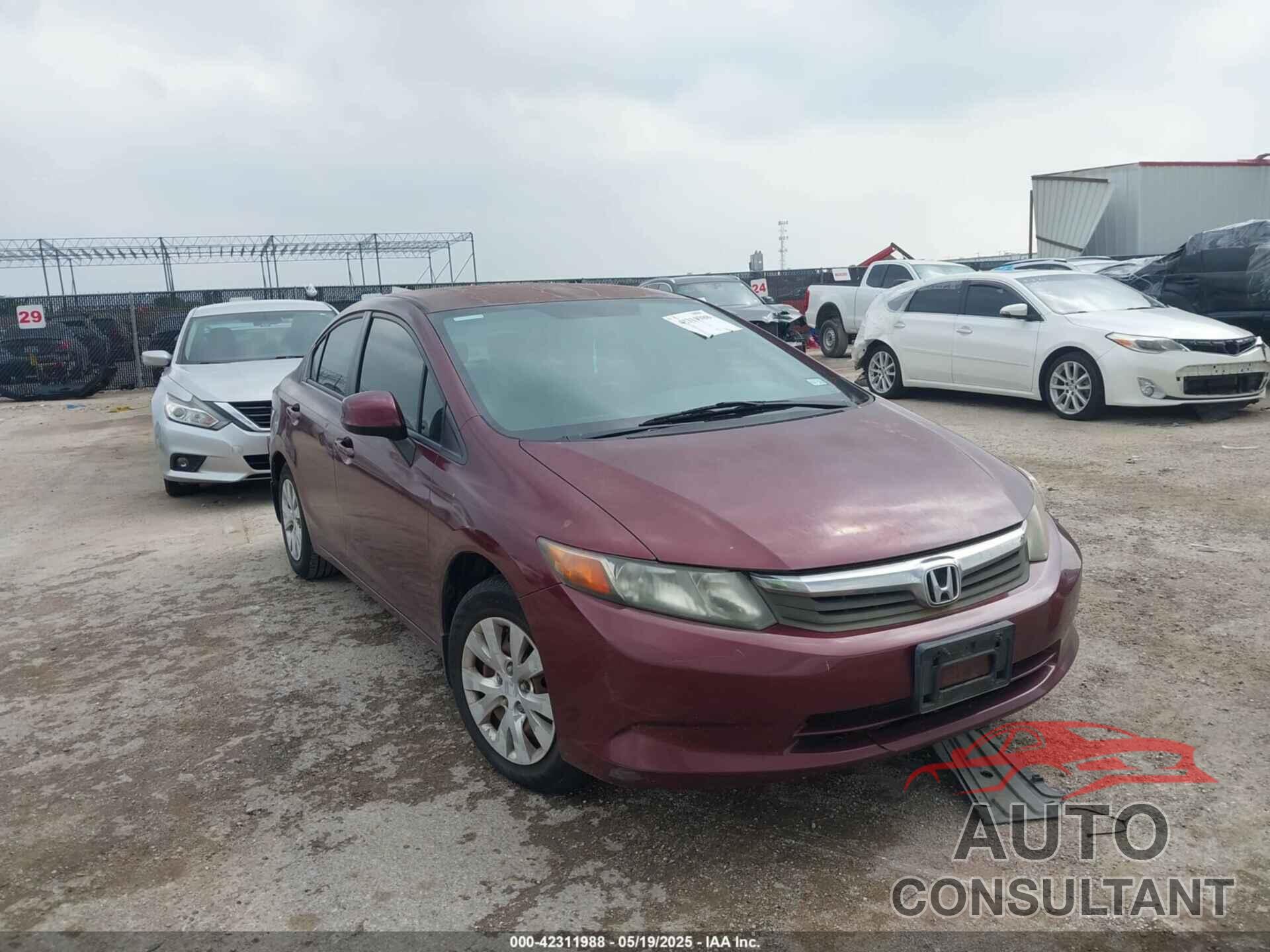 HONDA CIVIC 2012 - 2HGFB2F58CH541155