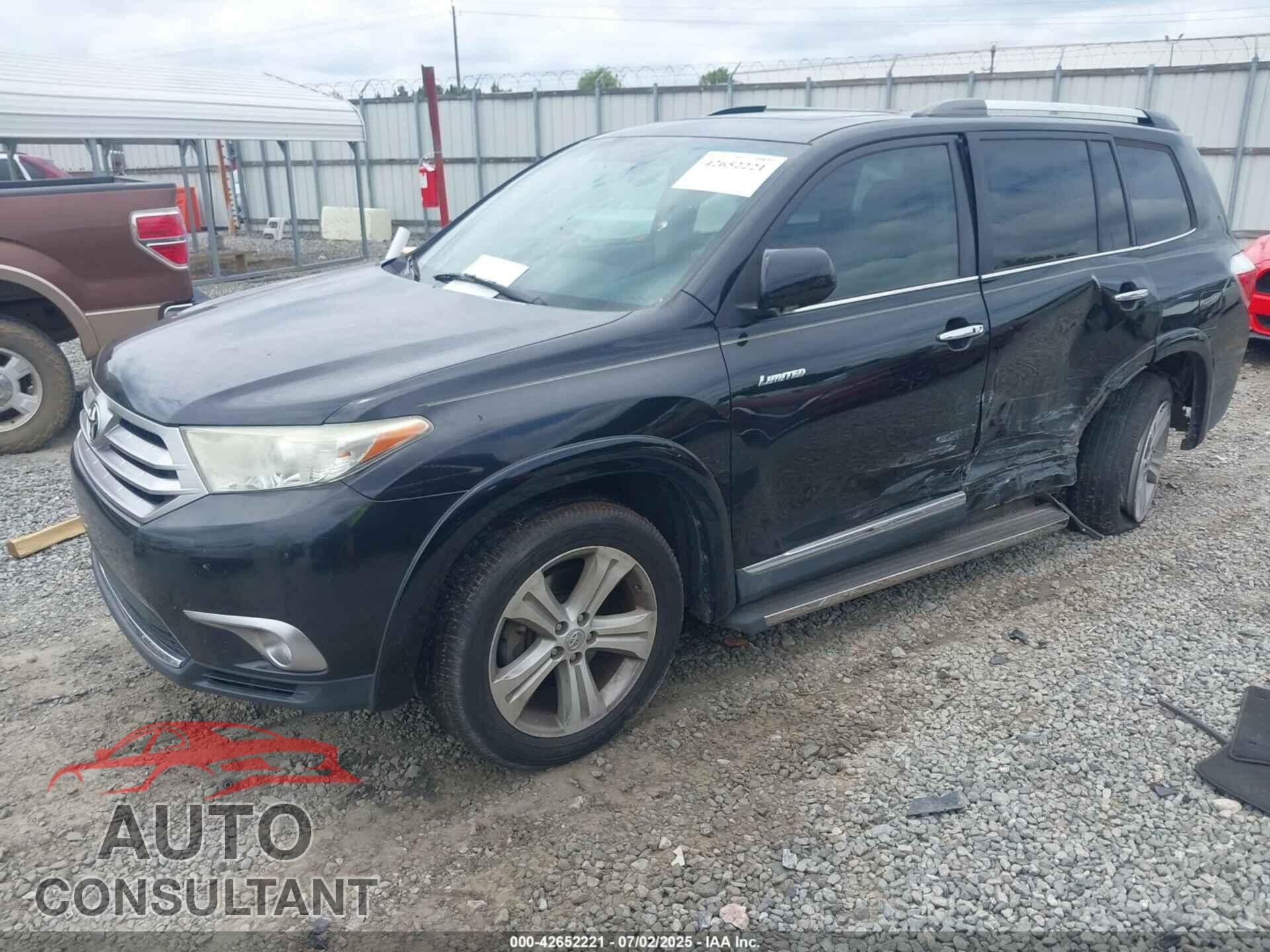 TOYOTA HIGHLANDER 2012 - 5TDYK3EH5CS087859