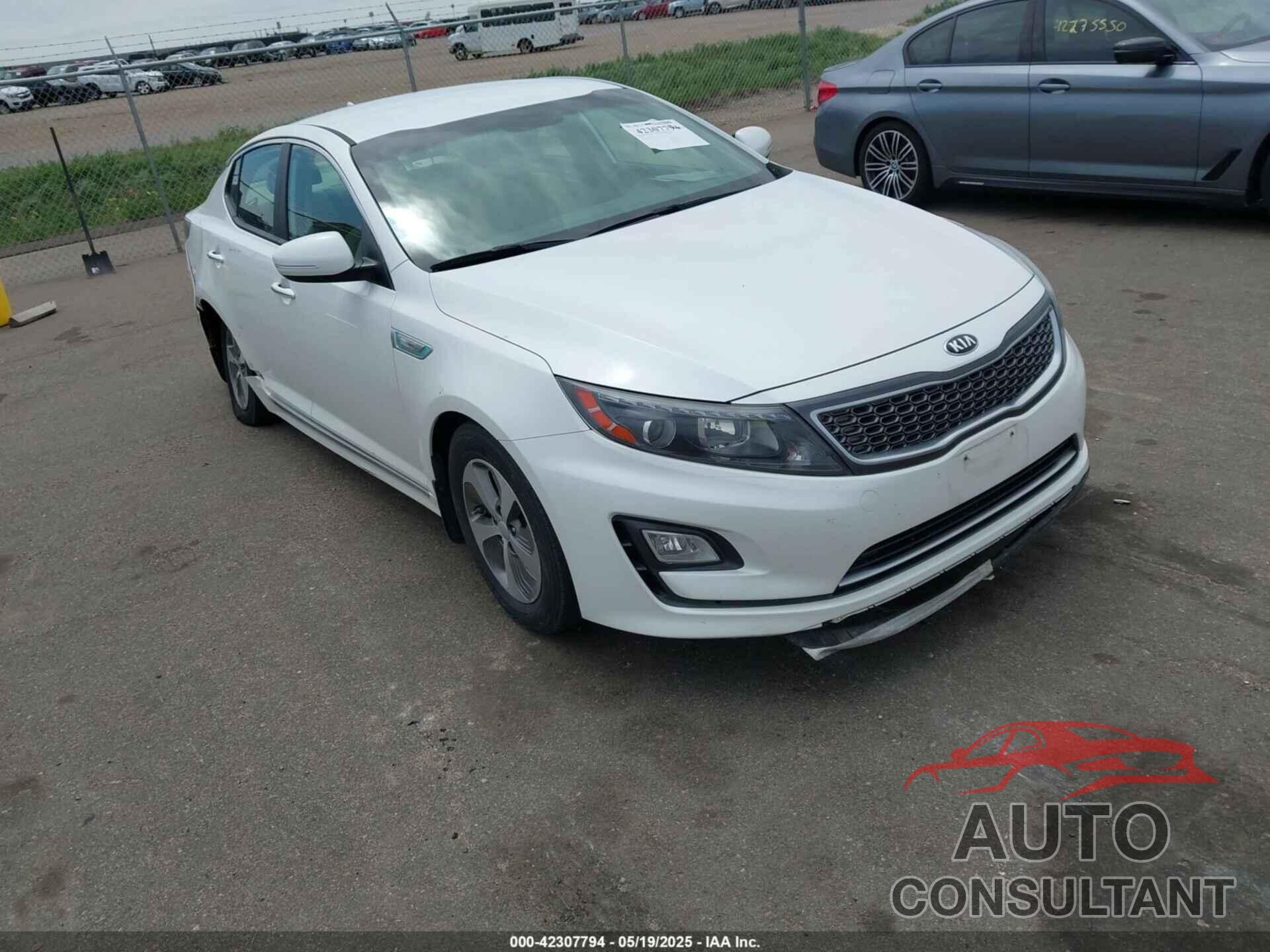 KIA OPTIMA HYBRID 2014 - KNAGM4AD2E5070540