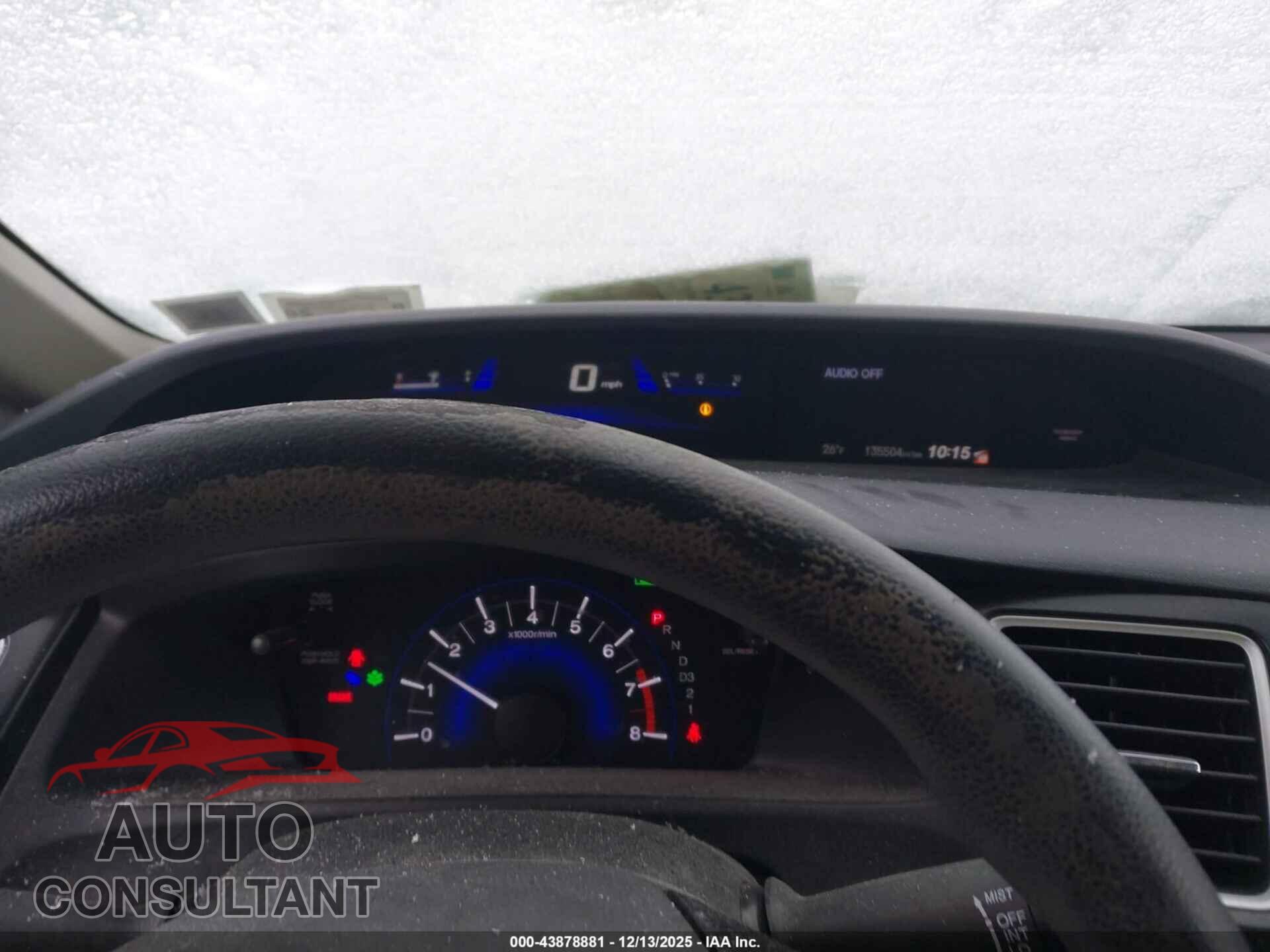 HONDA CIVIC 2013 - 19XFB2F55DE015013
