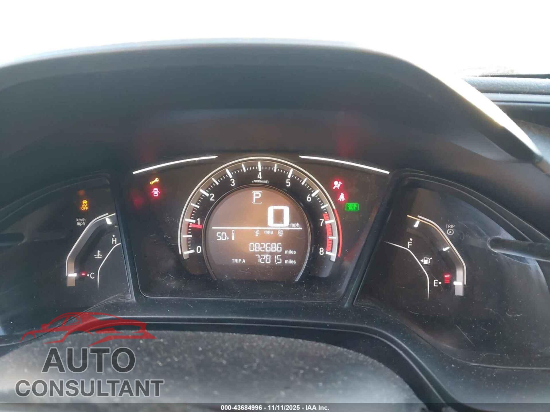 HONDA CIVIC 2018 - 19XFC2F56JE044349