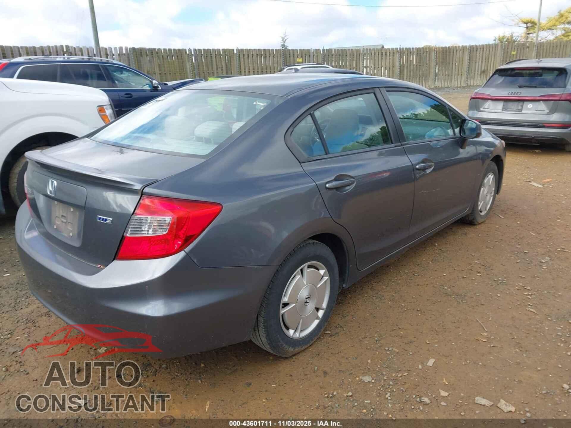 HONDA CIVIC 2012 - 2HGFB2F66CH553992