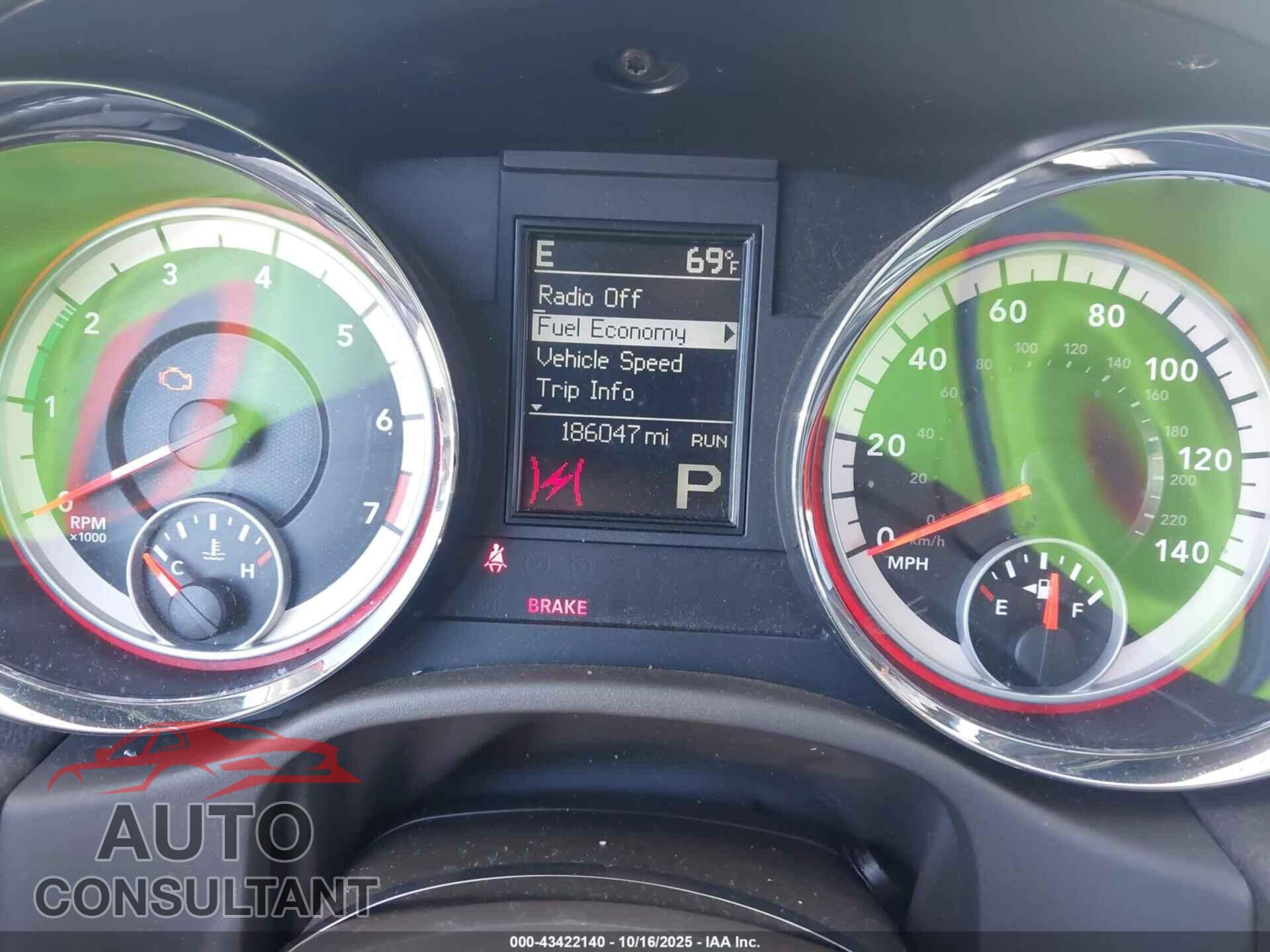 DODGE DURANGO 2011 - 1D4RD4GG3BC725019