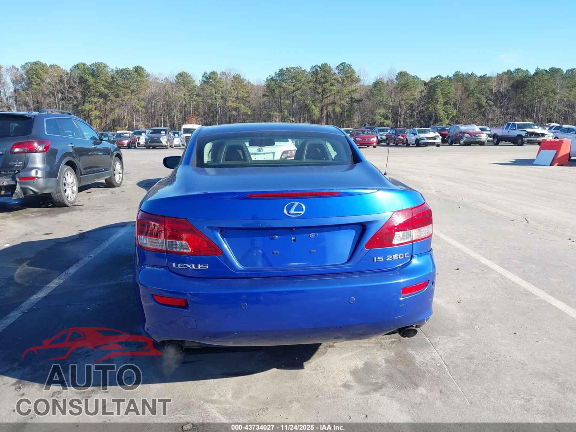 LEXUS IS 250C 2010 - JTHFF2C26A2506678